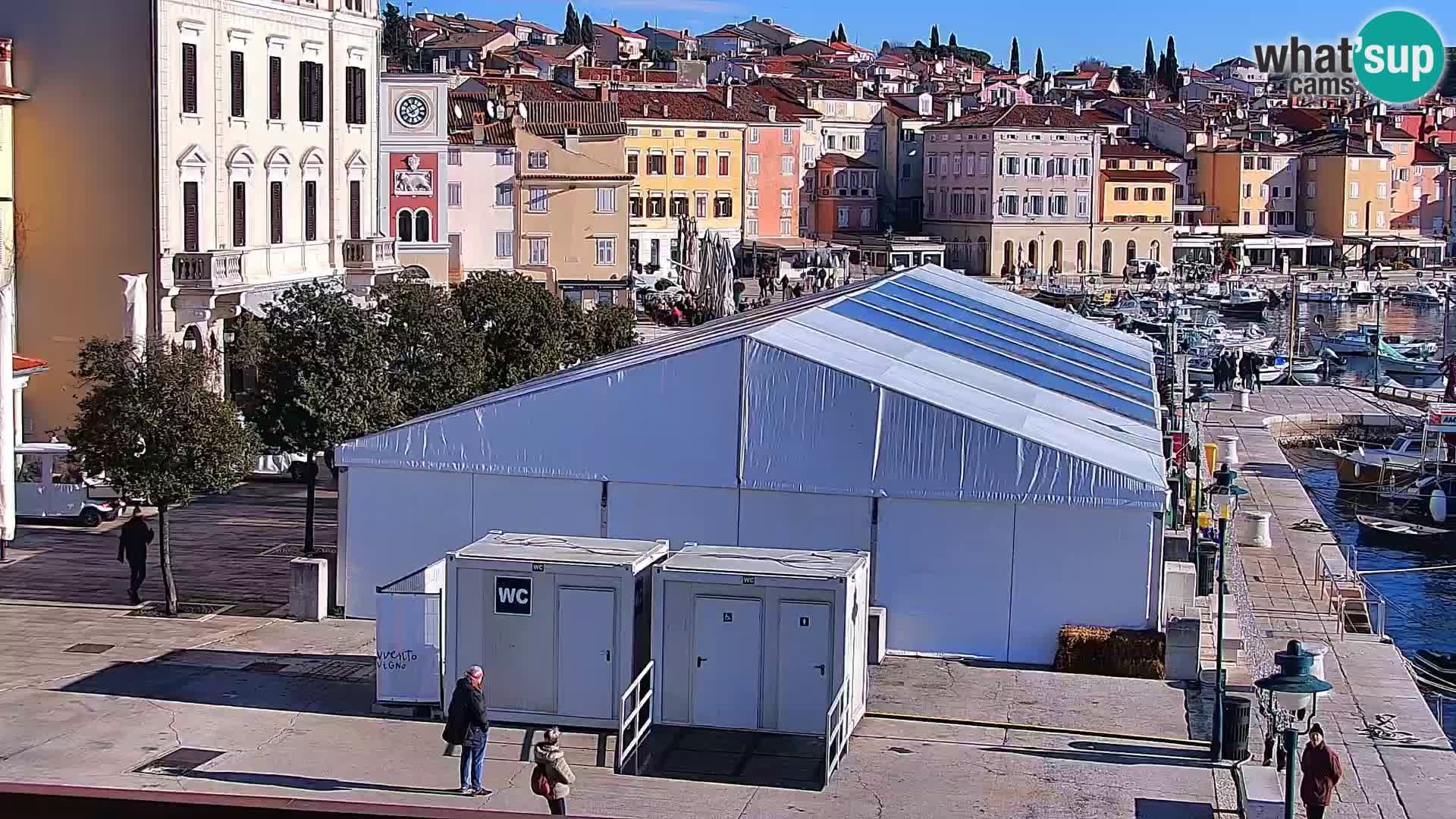 Rovinj webcam promenade and marina – Istria – Croatia