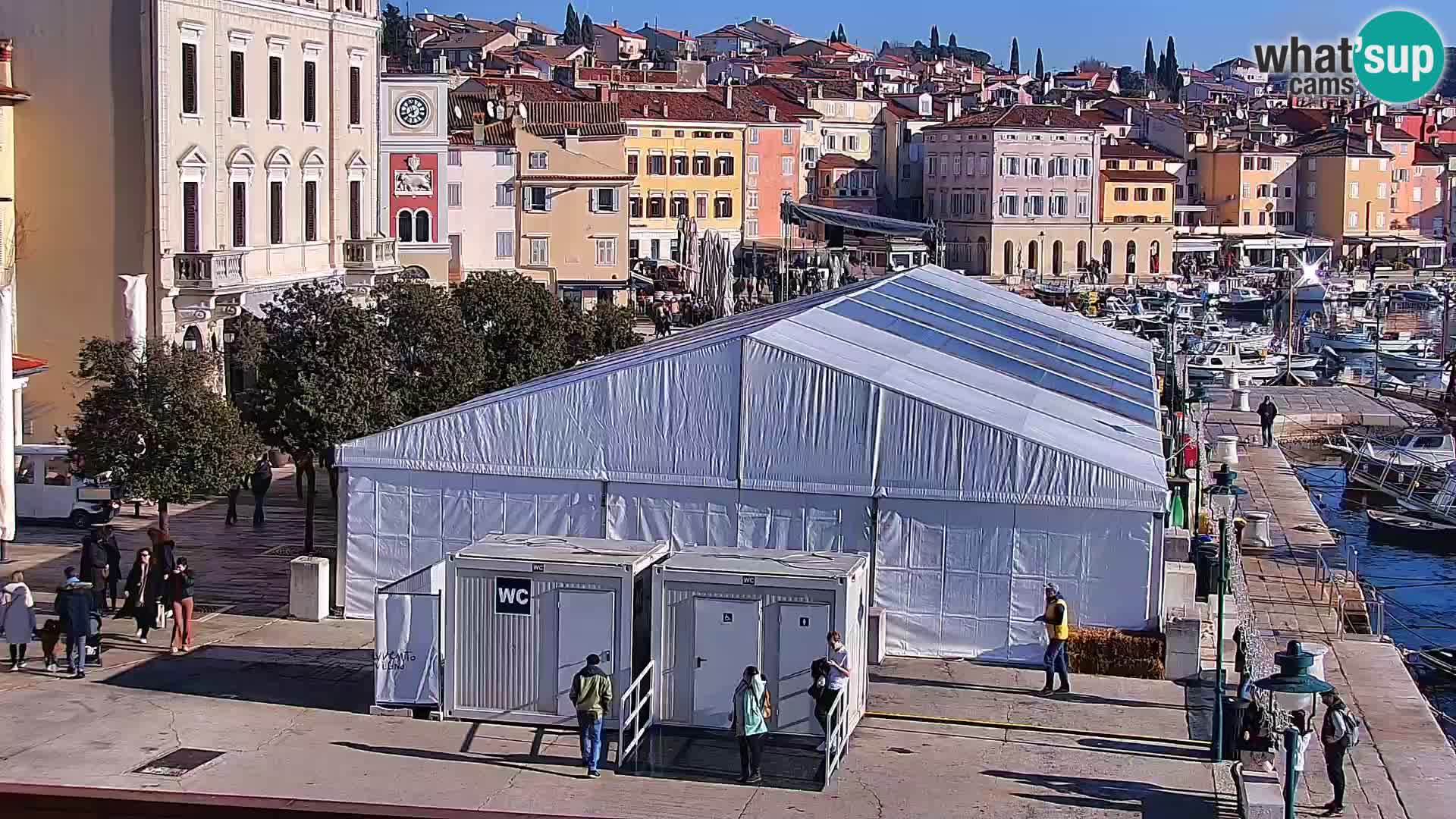 Promenade e marina a Rovinj