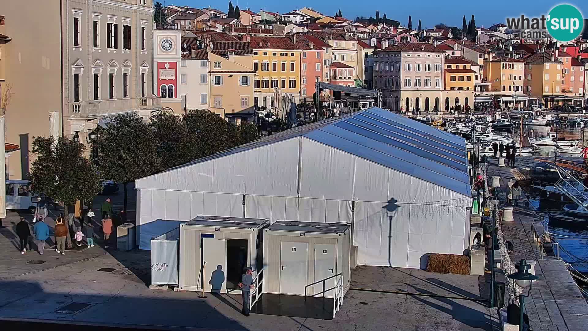 Promenade e marina a Rovinj