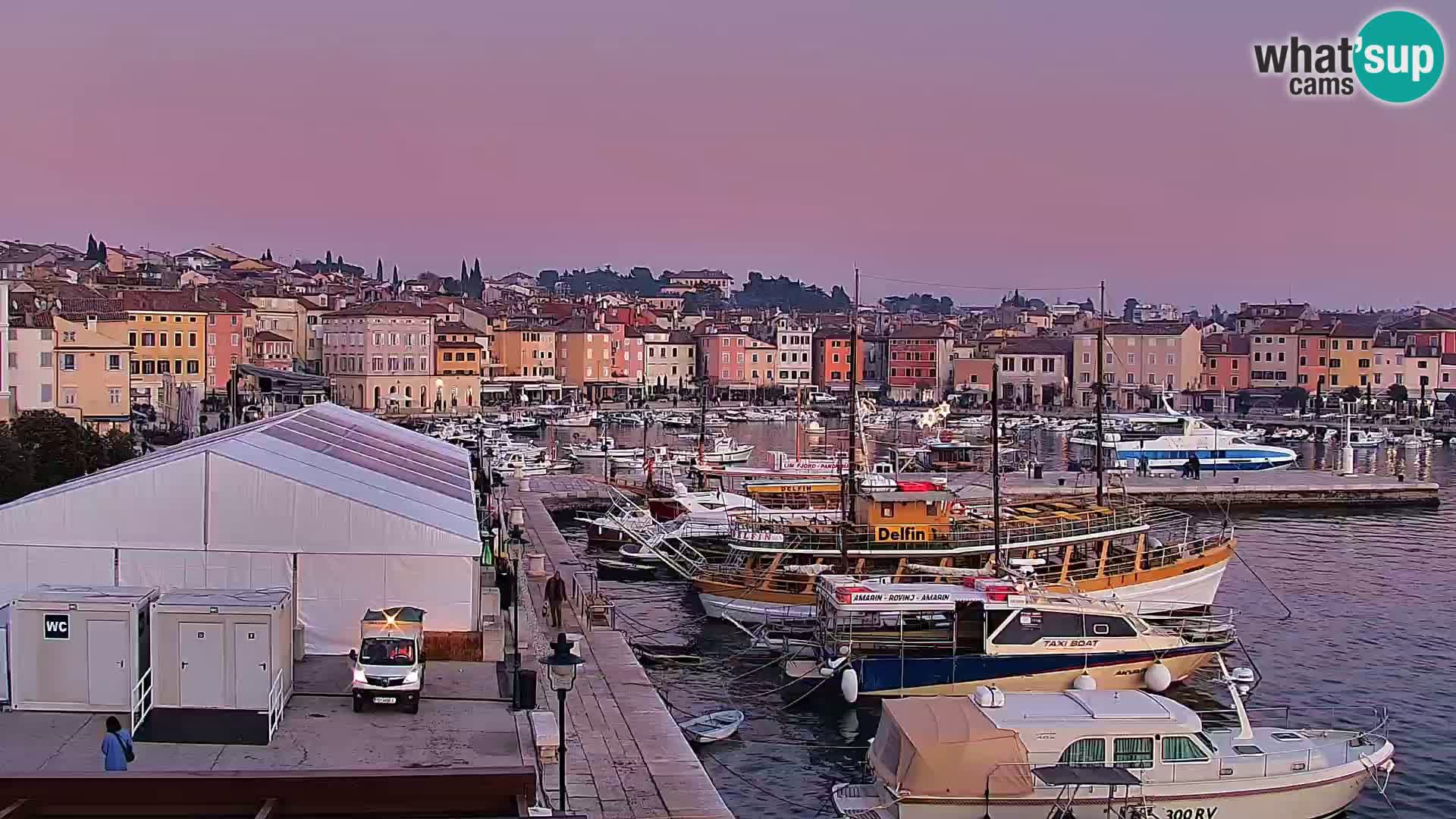 Lungomare e marina a Rovigno – Webcam motorizzata