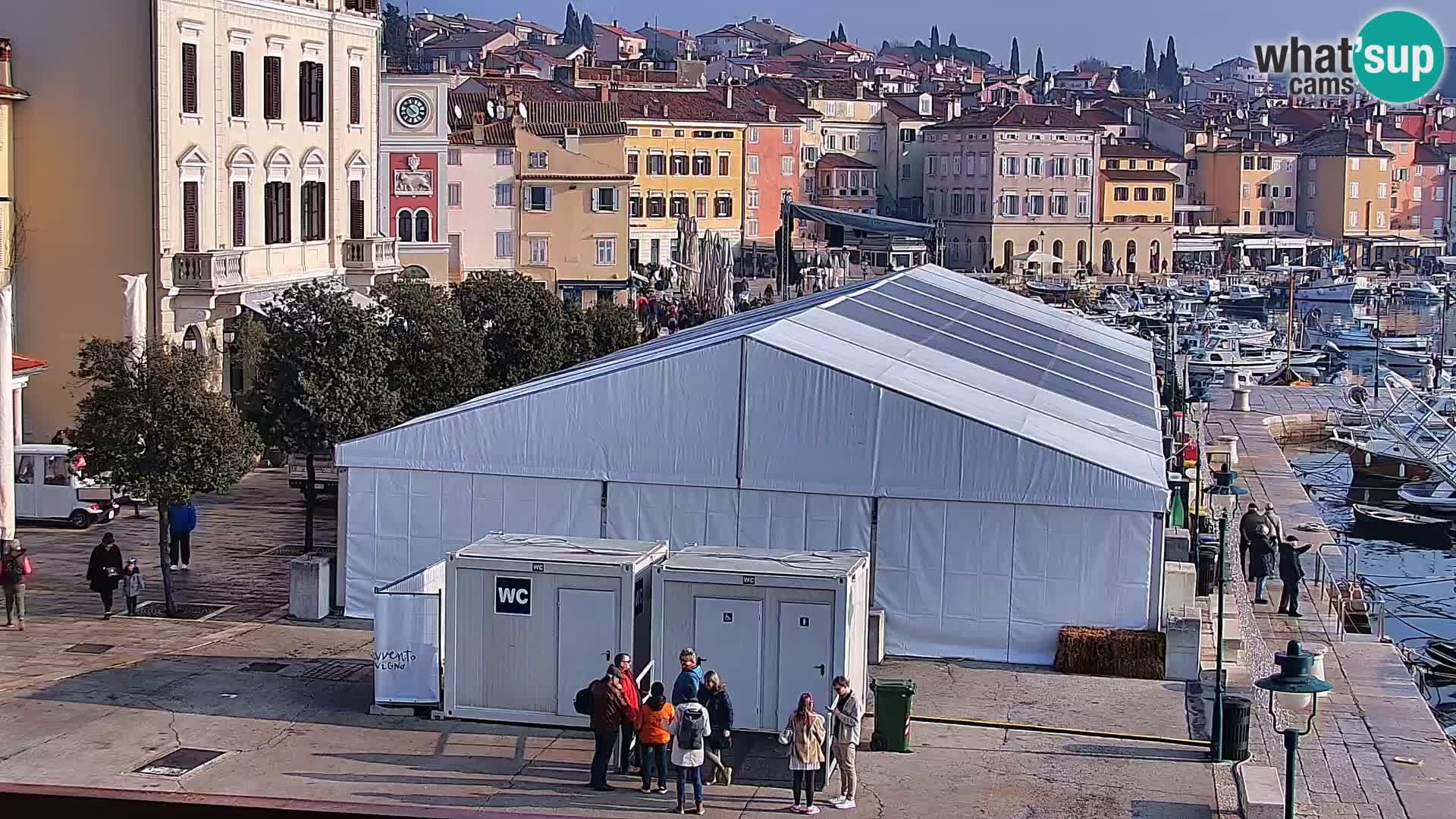 Promenade e marina a Rovinj