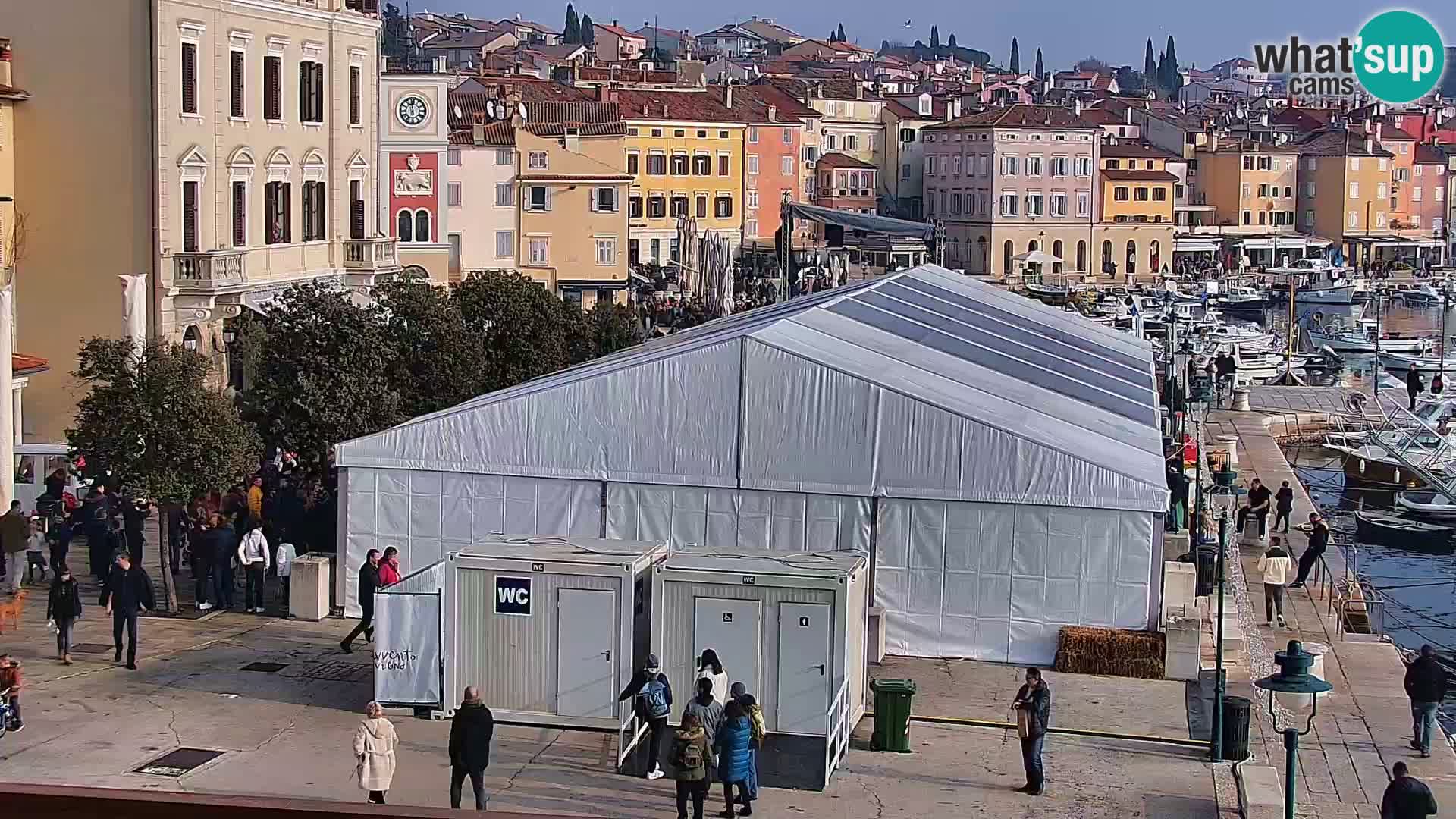 Promenade e marina a Rovinj