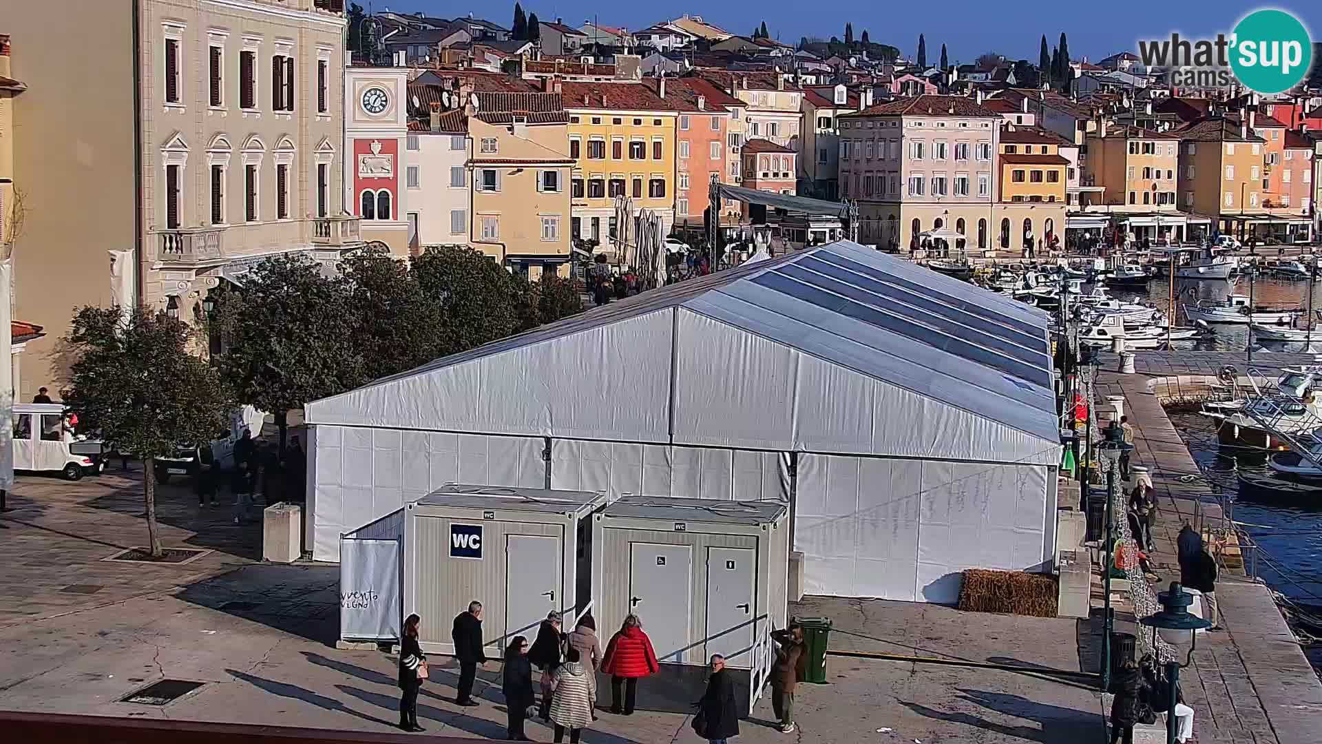 Promenade e marina a Rovinj