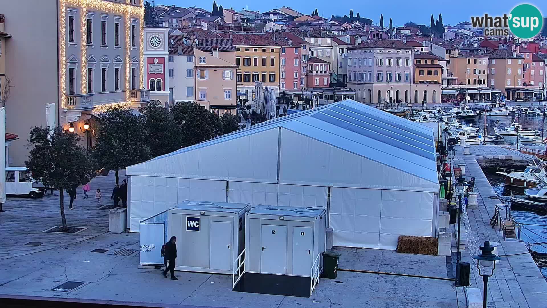 Promenade e marina a Rovinj