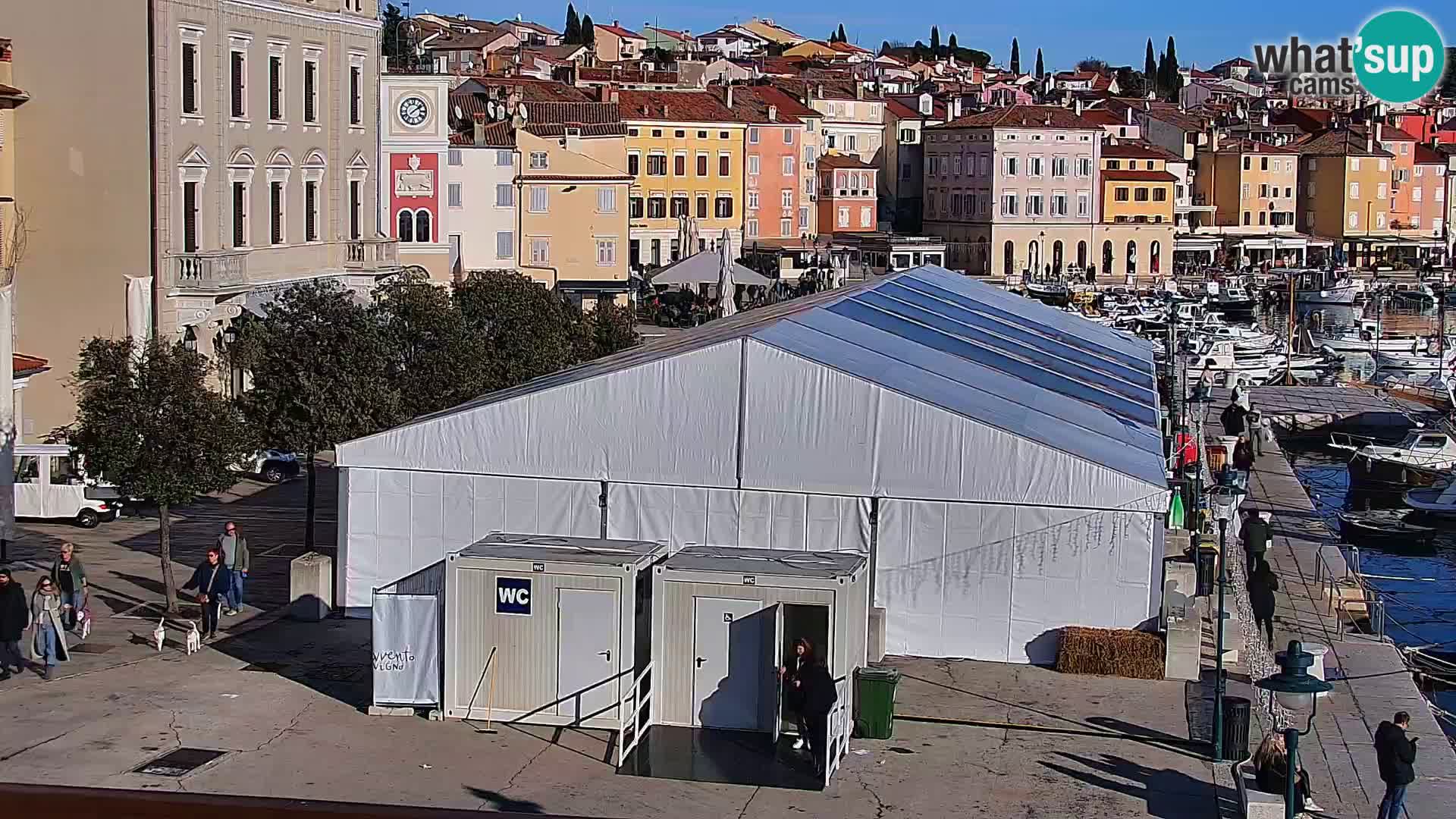 Promenade e marina a Rovinj