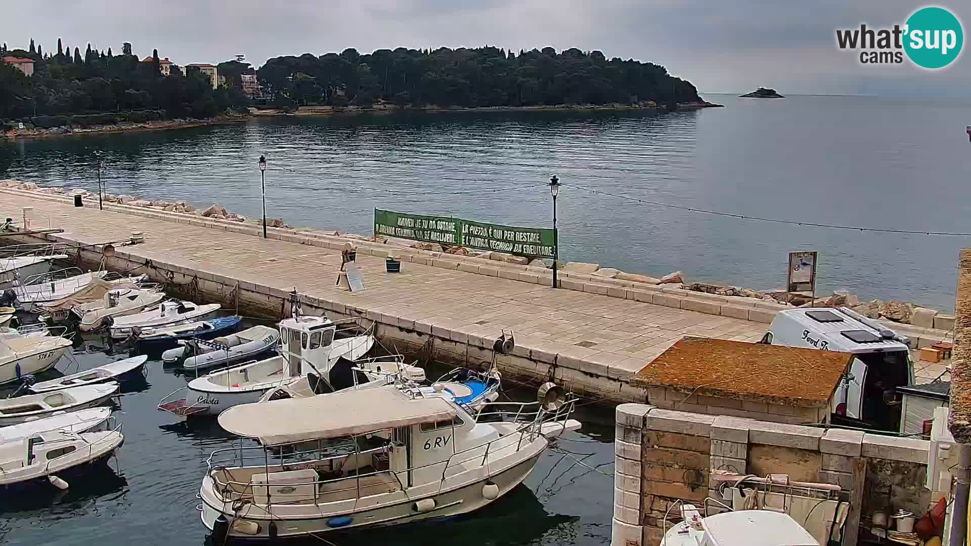 Rovinj webcam promenade and marina – Istria – Croatia