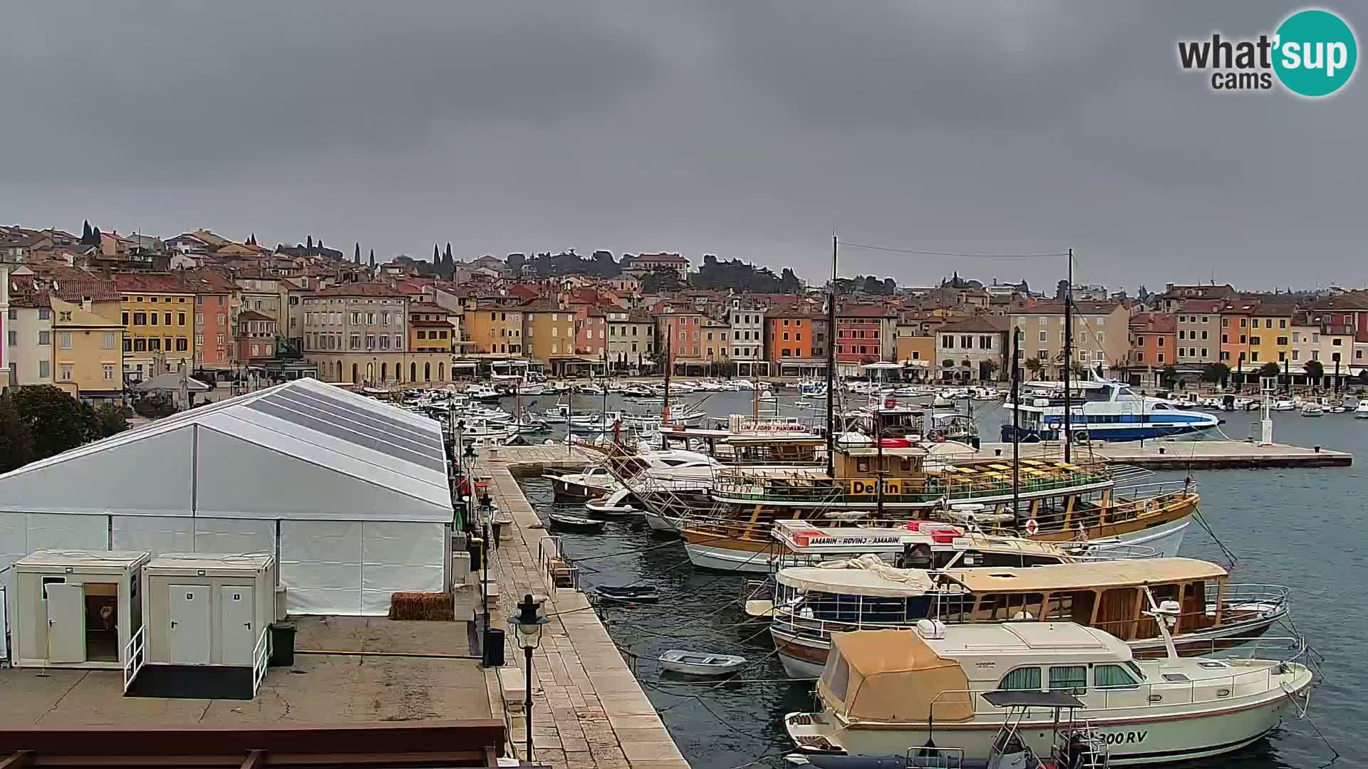 Promenade e marina a Rovinj