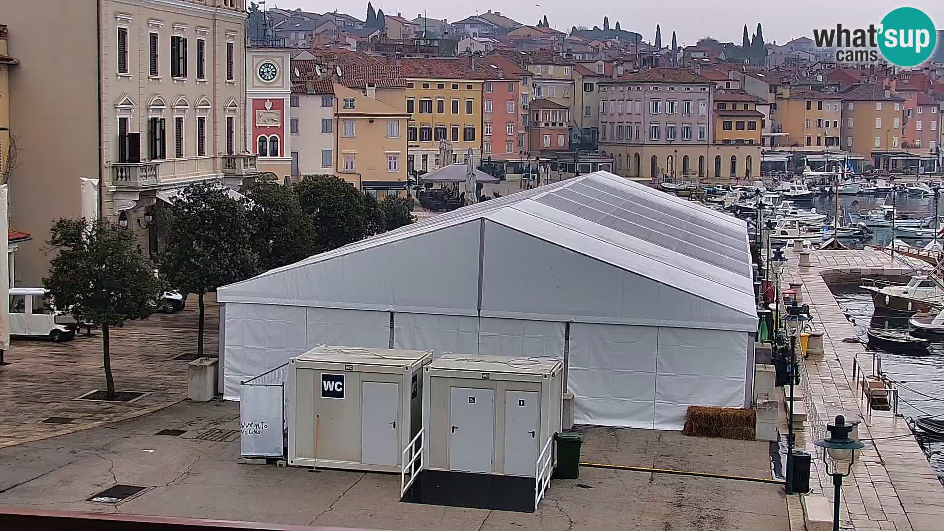 Promenade e marina a Rovinj