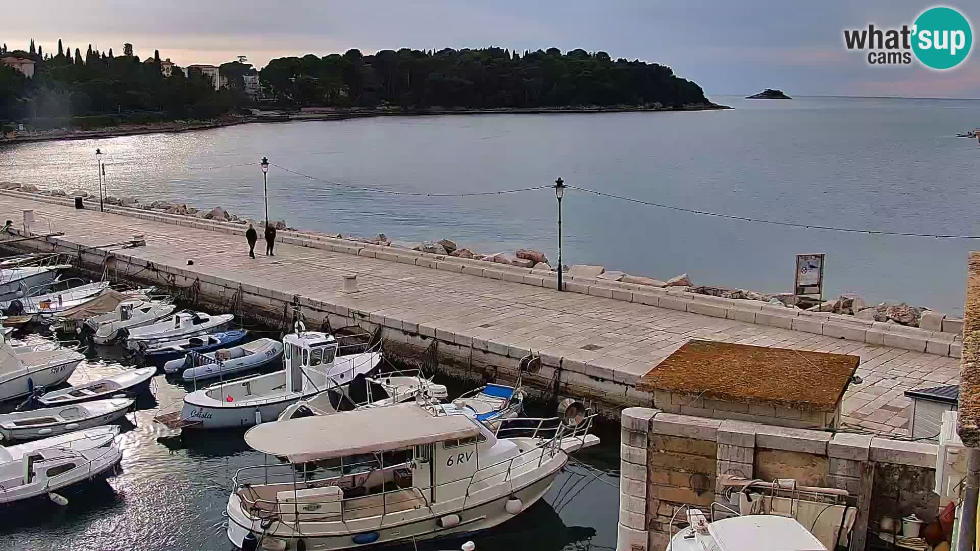 Promenade e marina a Rovinj