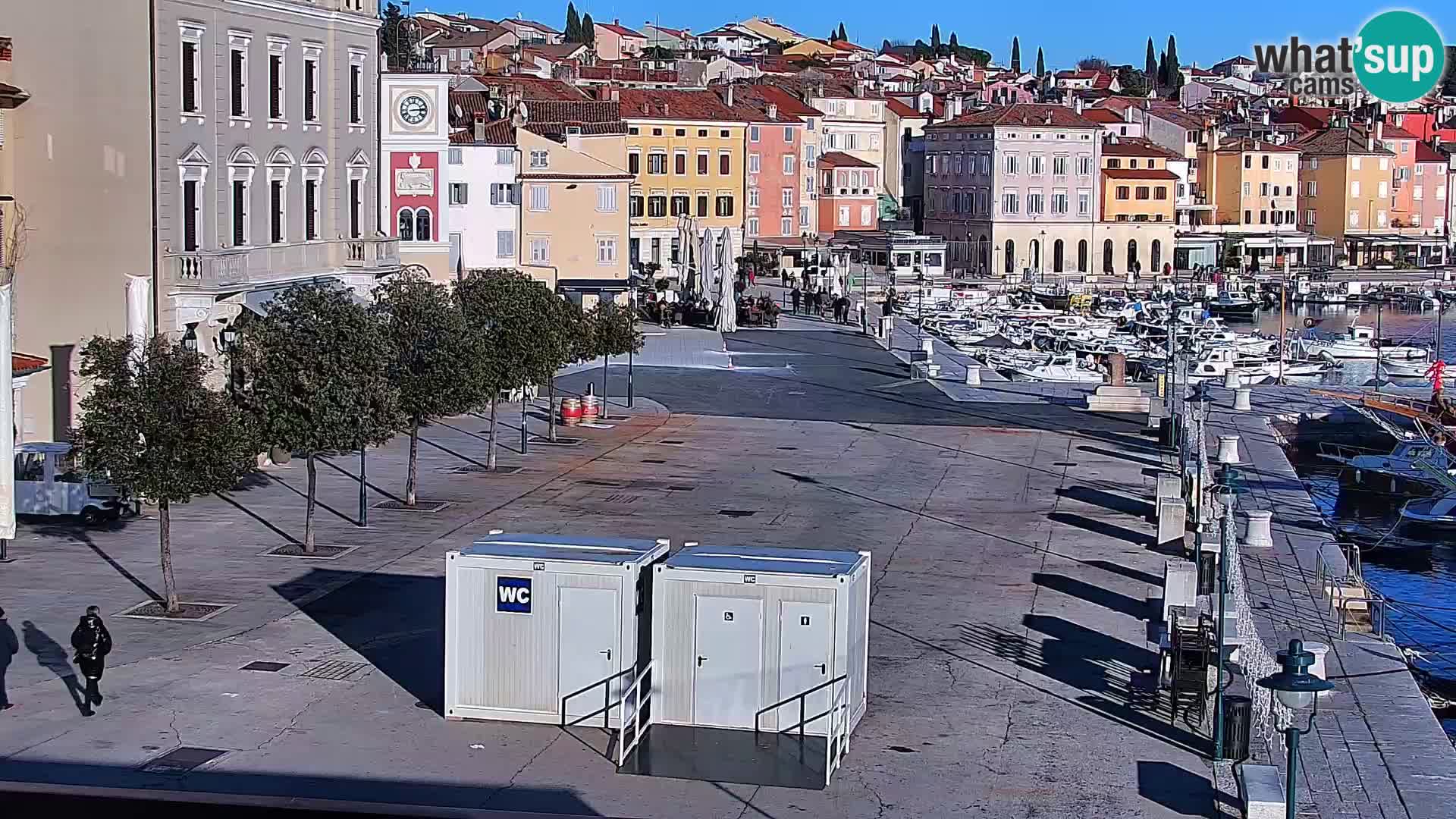 Spletna kamera Rovinj promenada in marina | Rovinj Vreme