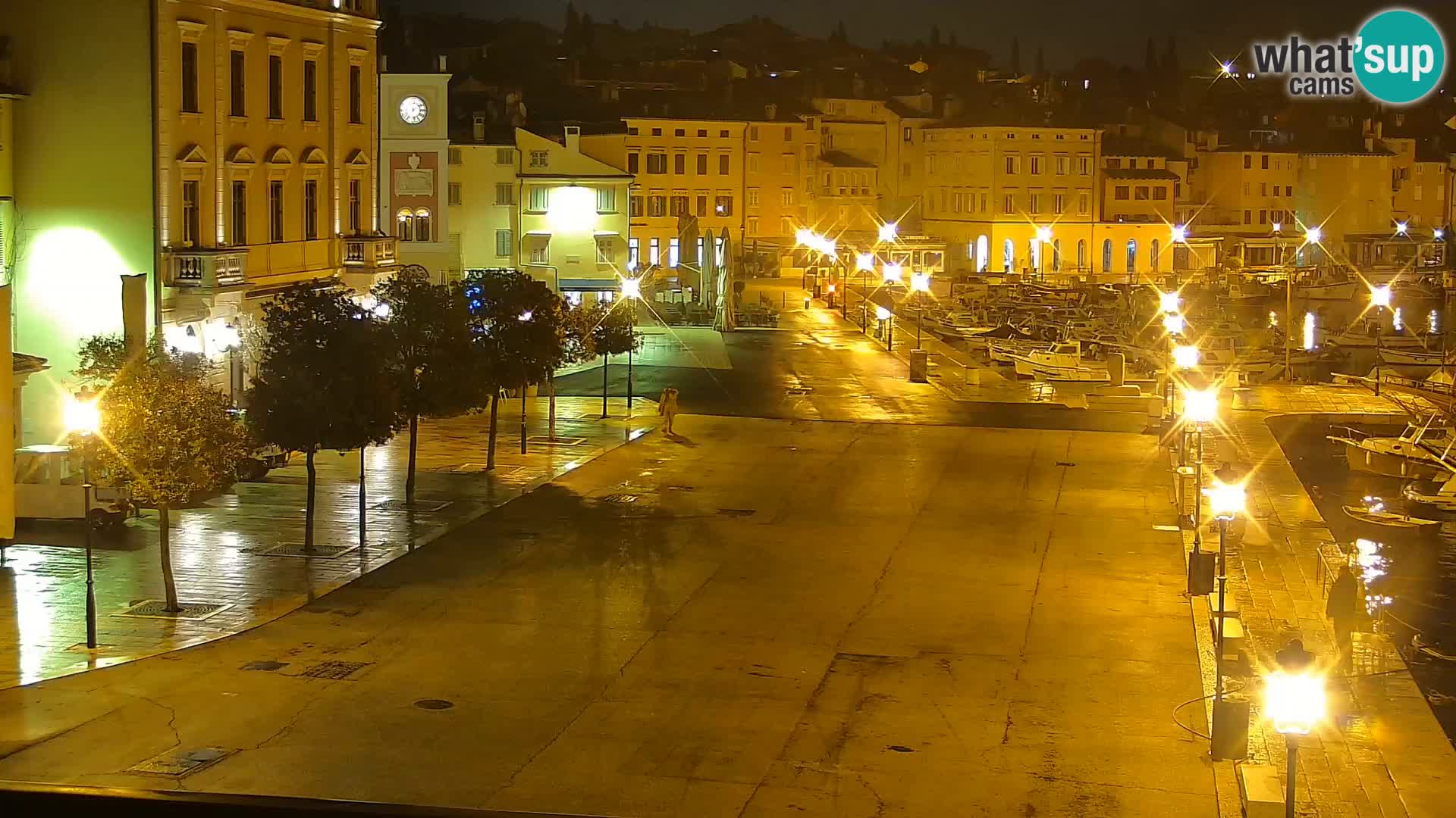 Promenade e marina en Rovinj