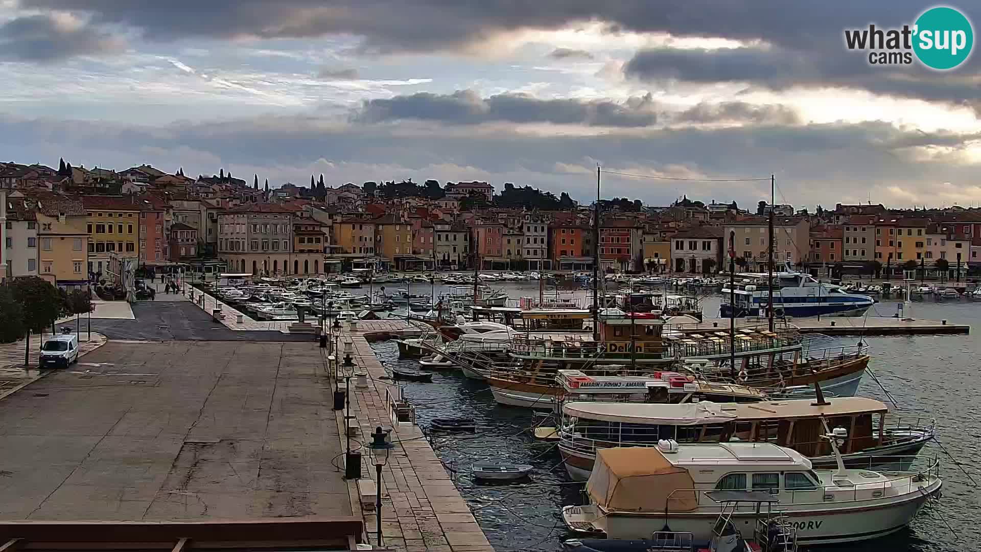 Promenade e marina a Rovinj