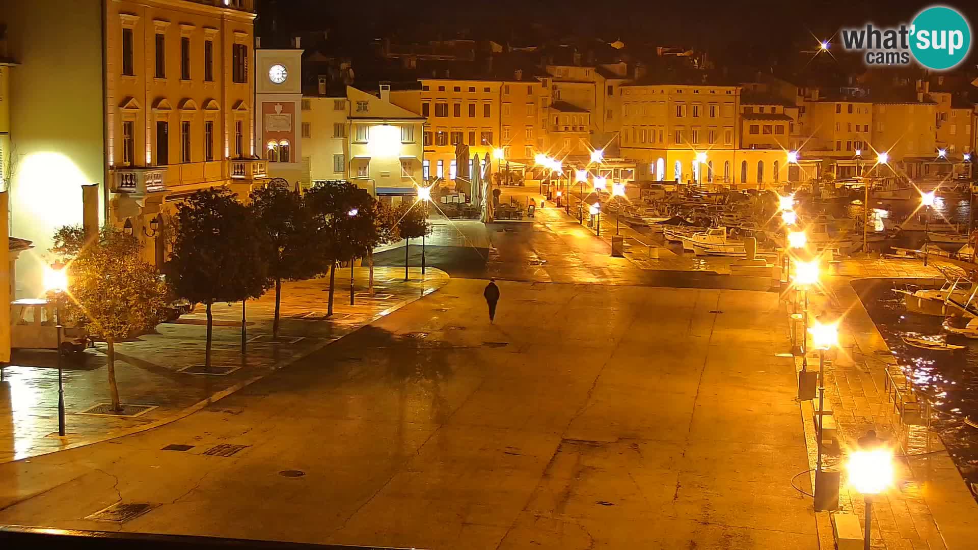 Promenade e marina en Rovinj