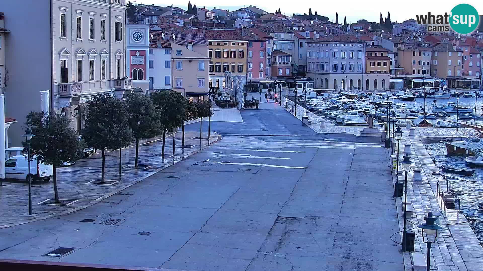 Promenade e marina en Rovinj