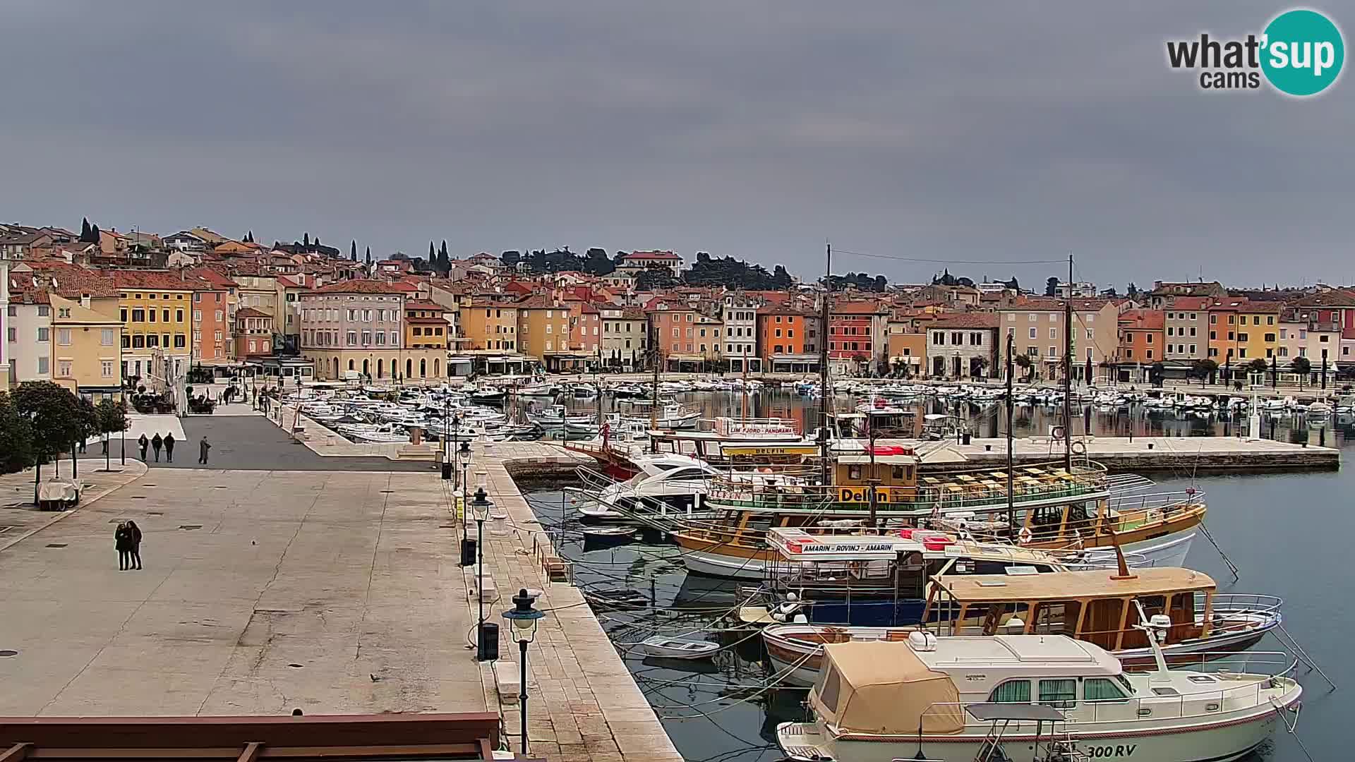 Spletna kamera Rovinj promenada in marina | Rovinj Vreme