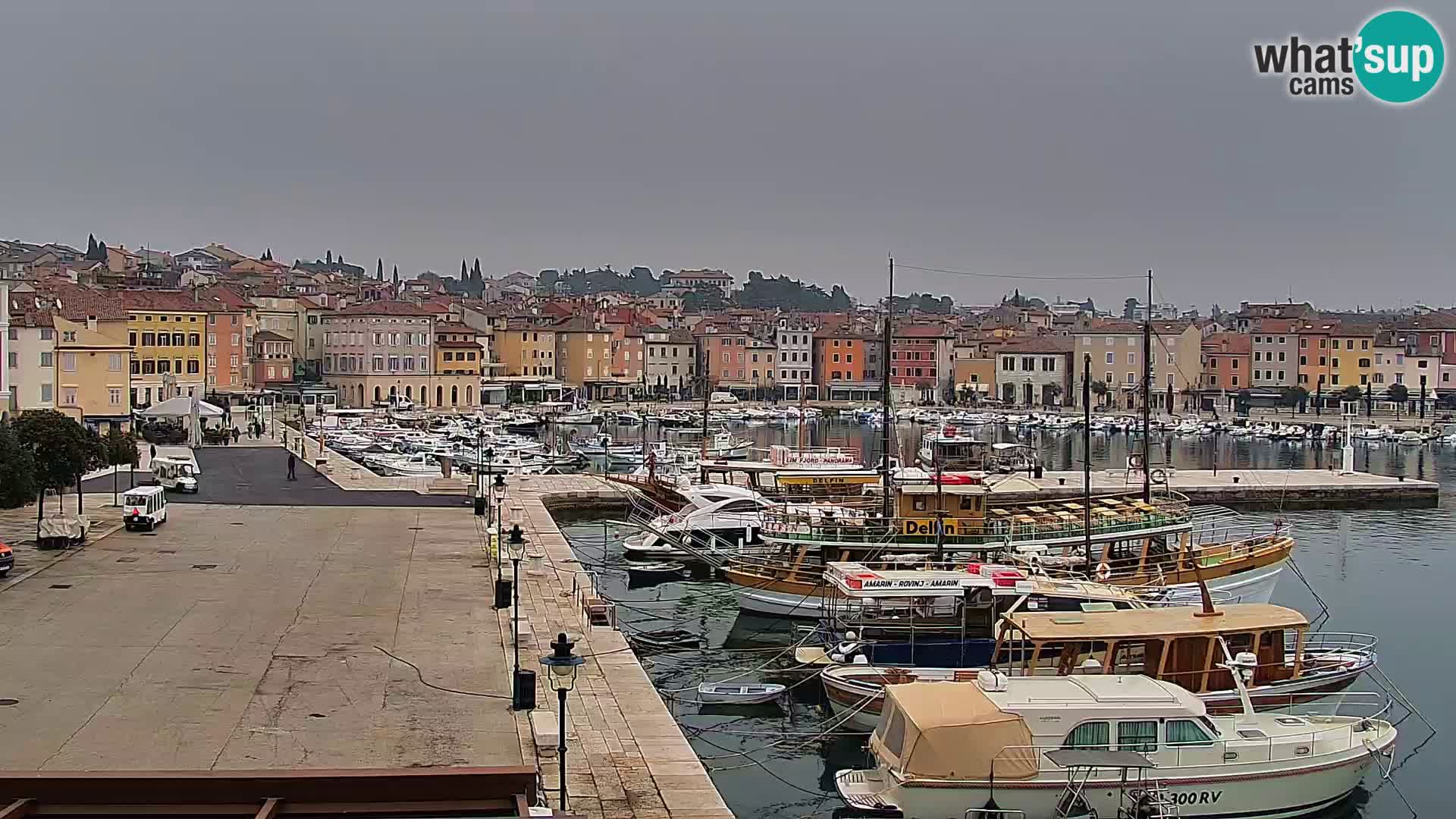 Promenade e marina a Rovinj