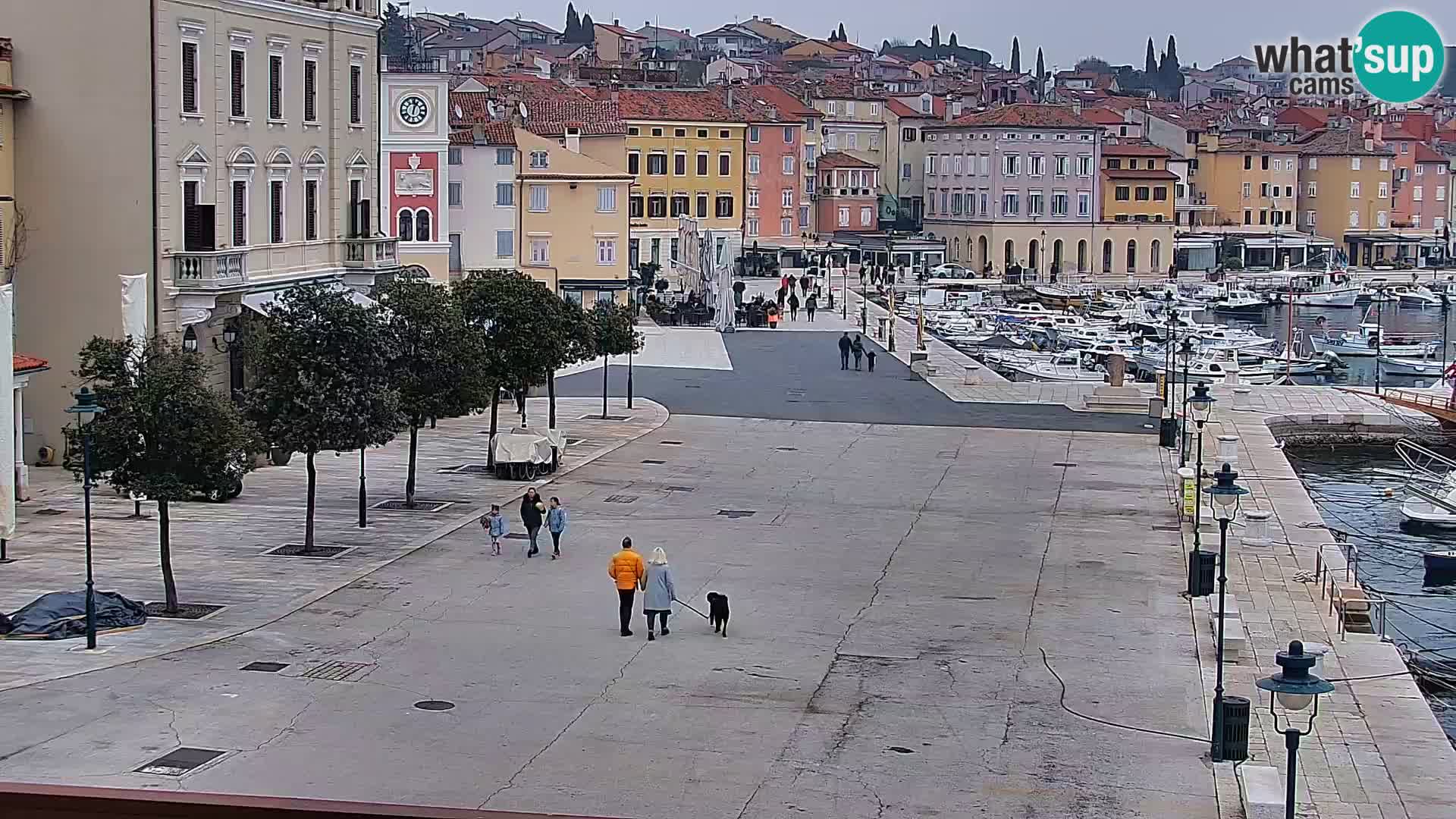 Promenade e marina a Rovinj