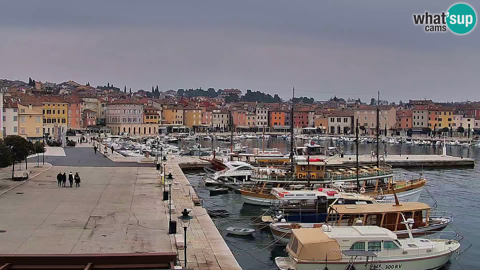 Promenade e marina a Rovinj