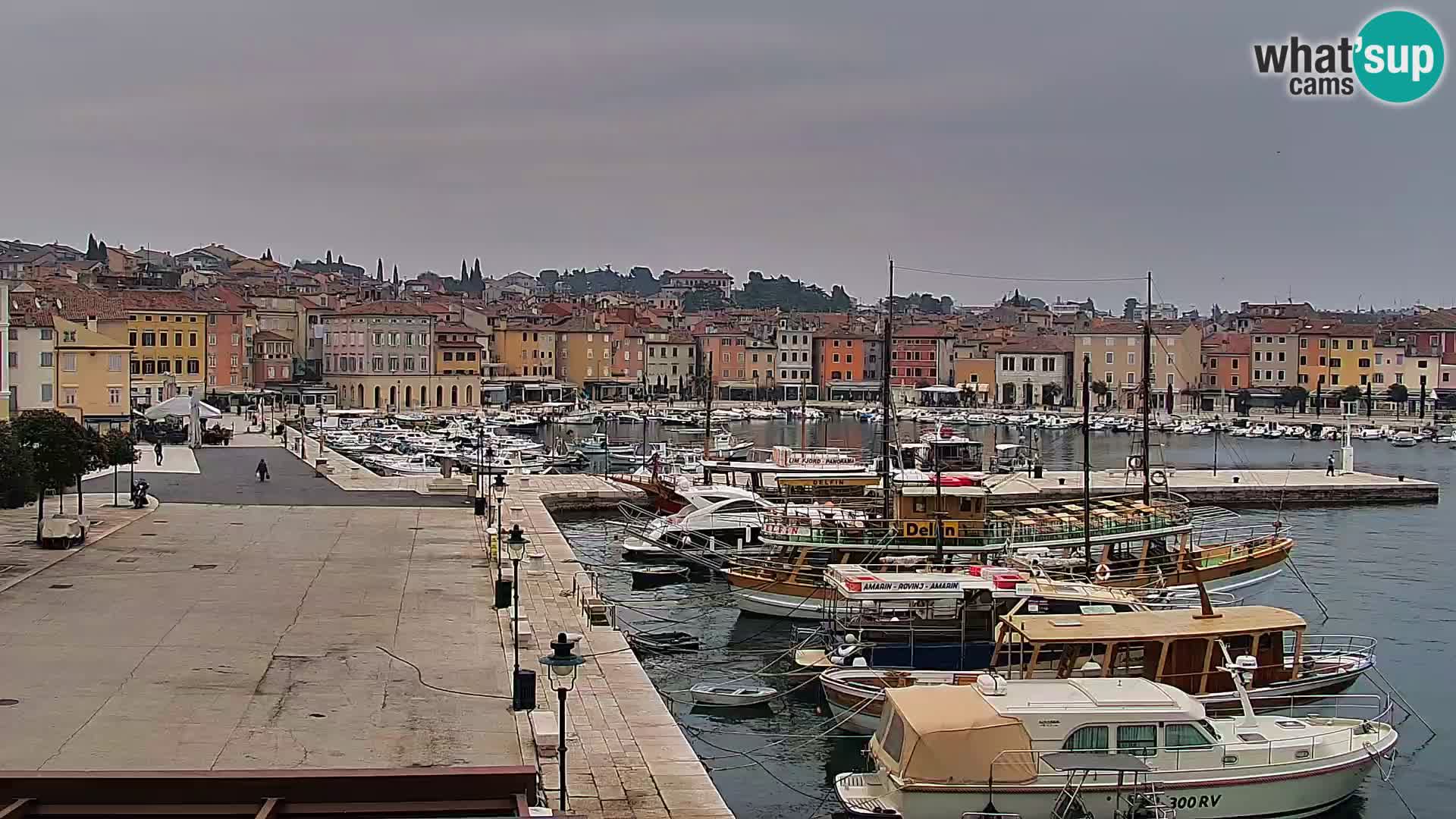 Promenade e marina a Rovinj