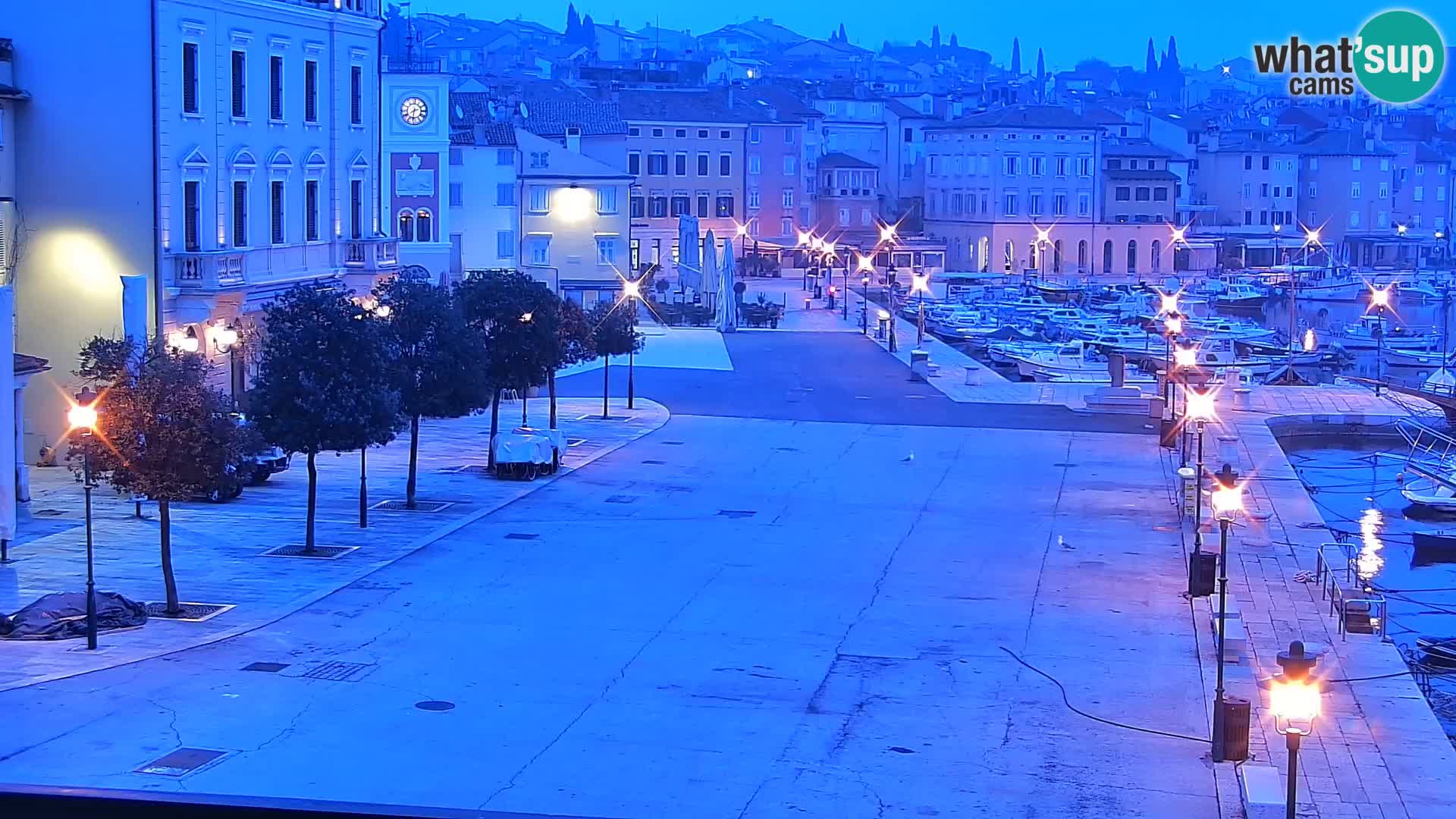 Promenade e marina en Rovinj