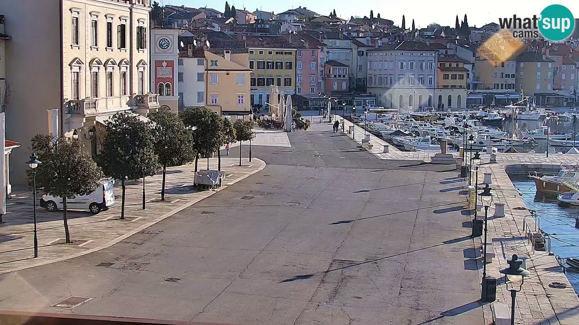 Promenada in marina v Rovinju