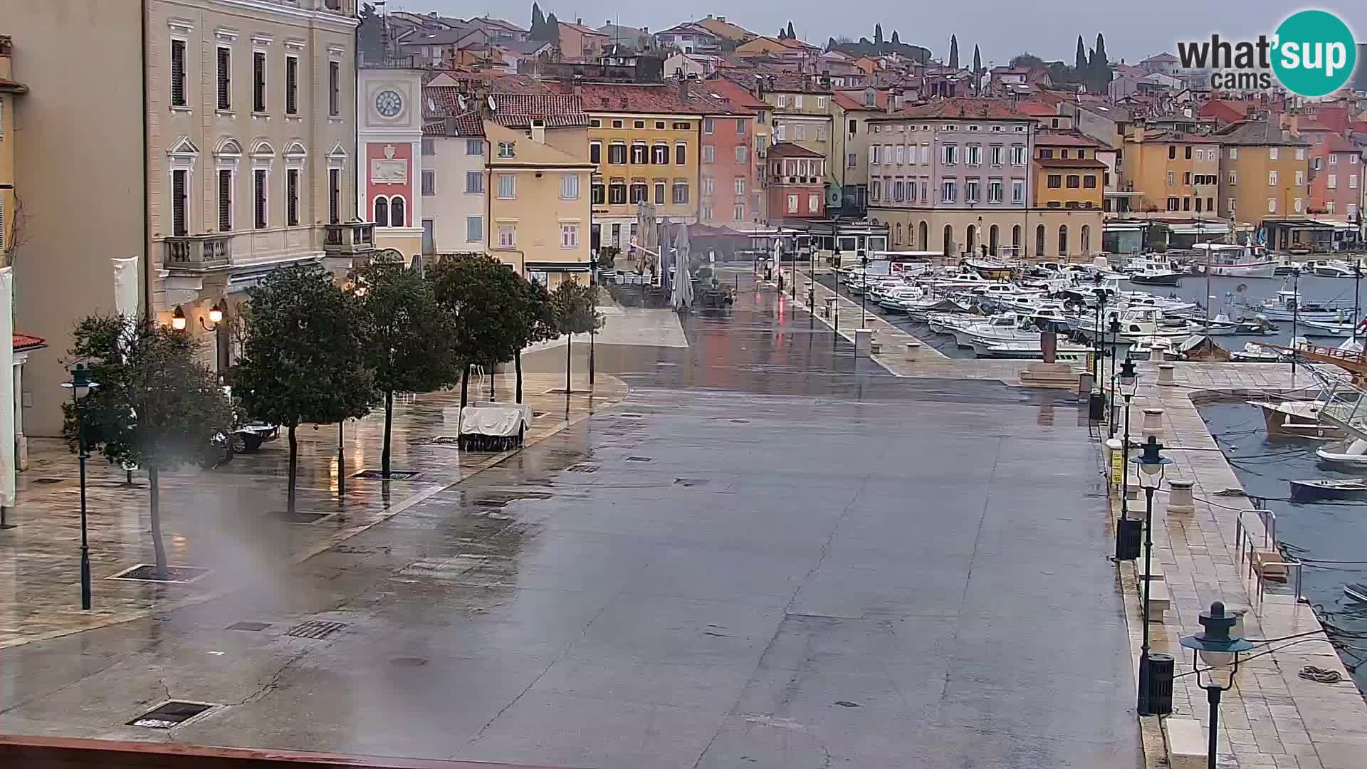 Promenade e marina en Rovinj