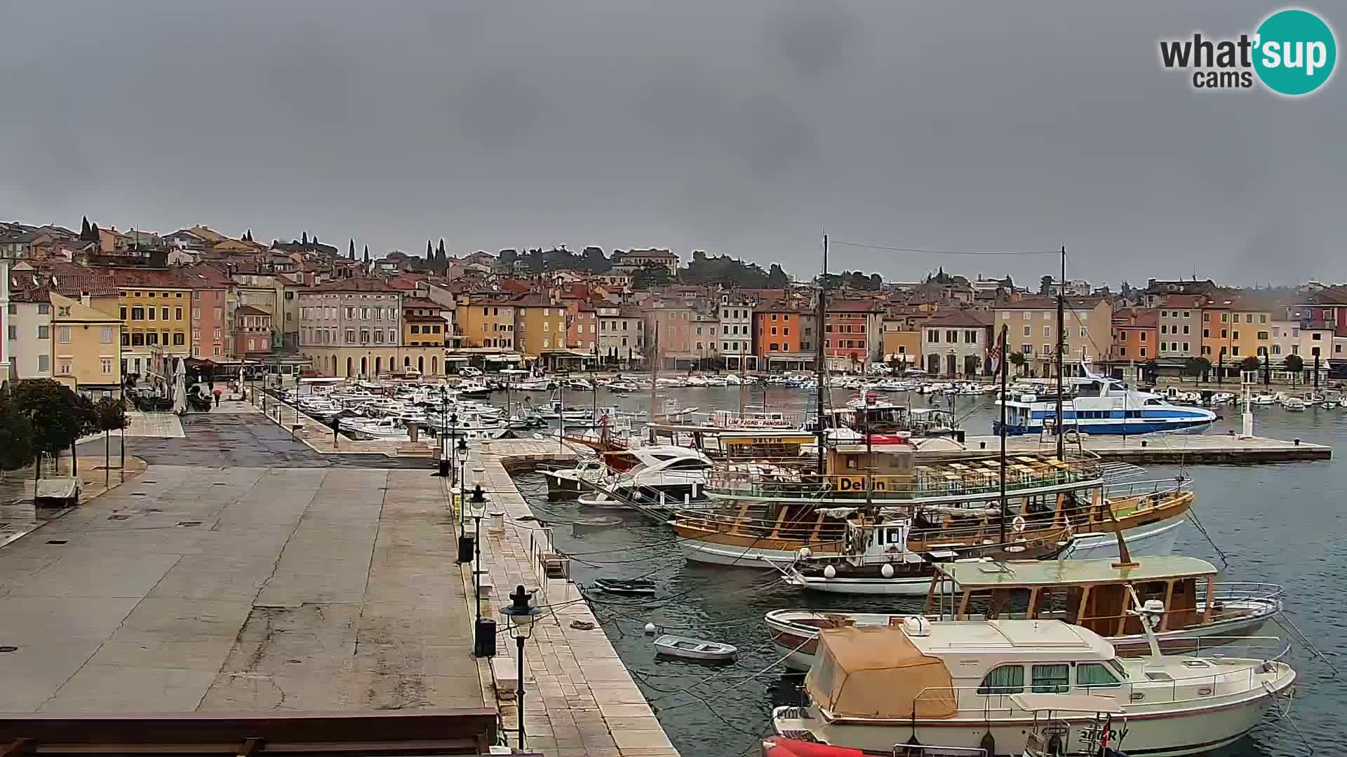 Promenade e marina a Rovinj