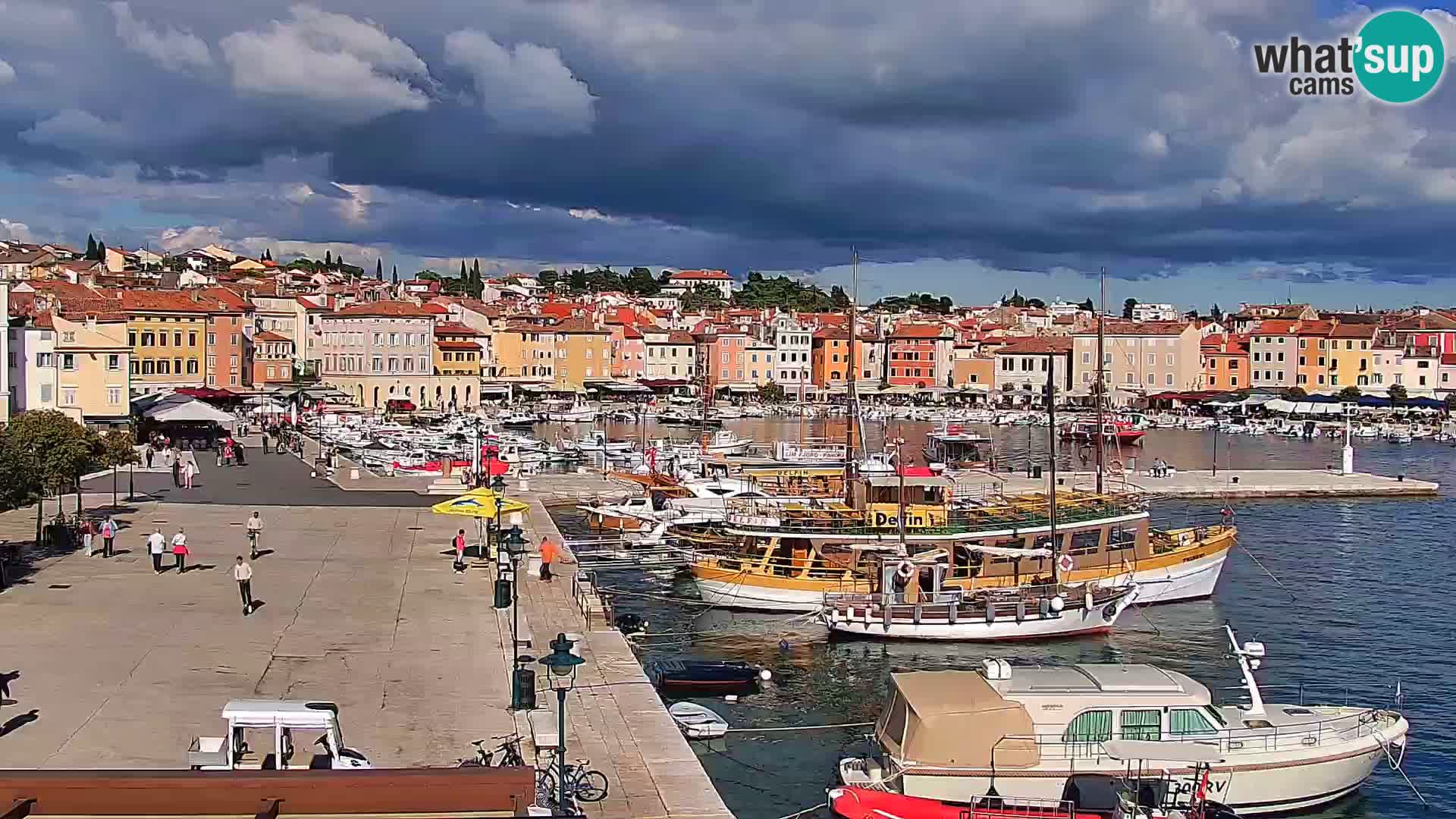 Promenade e marina a Rovinj