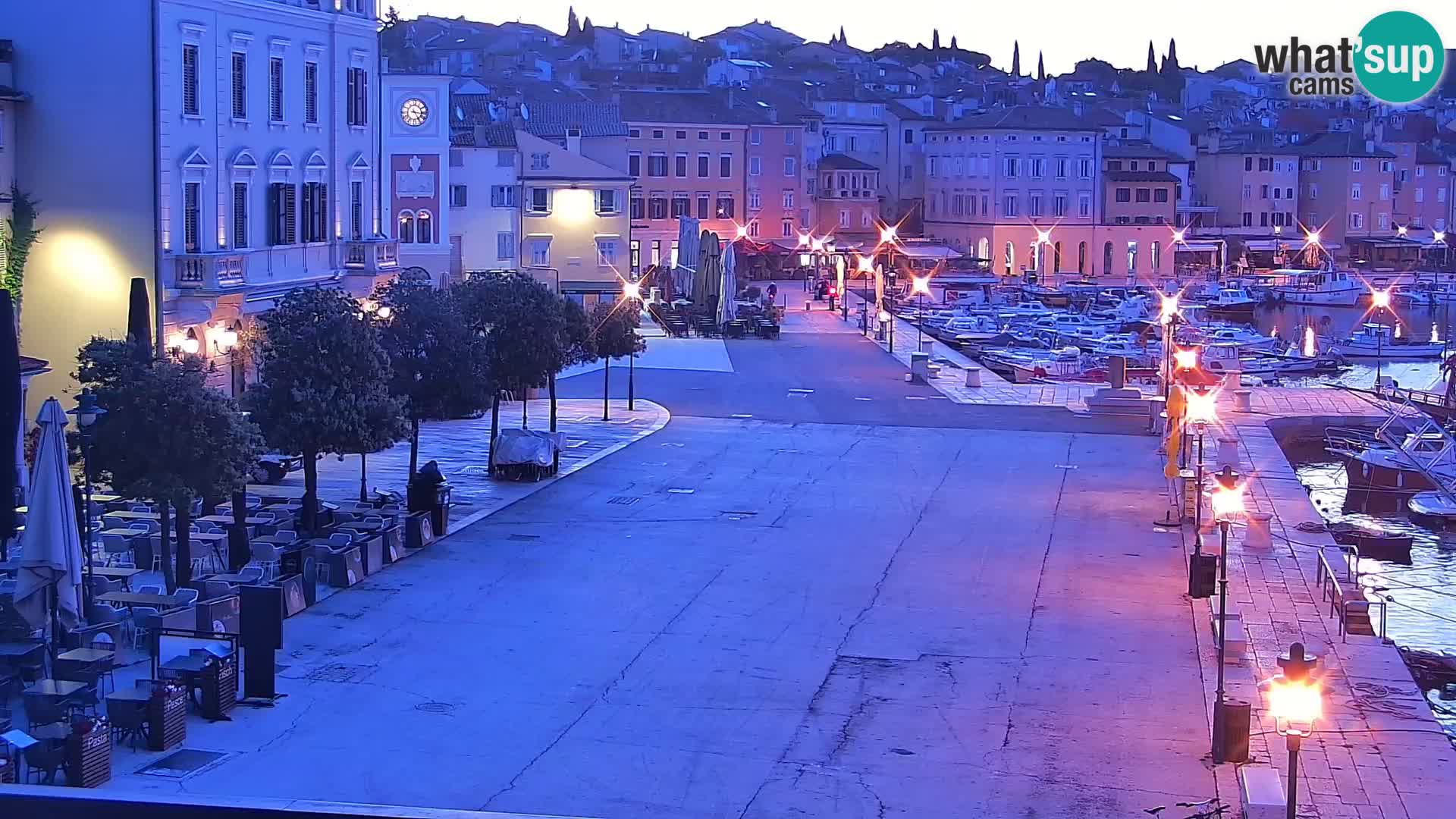 Promenade e marina en Rovinj