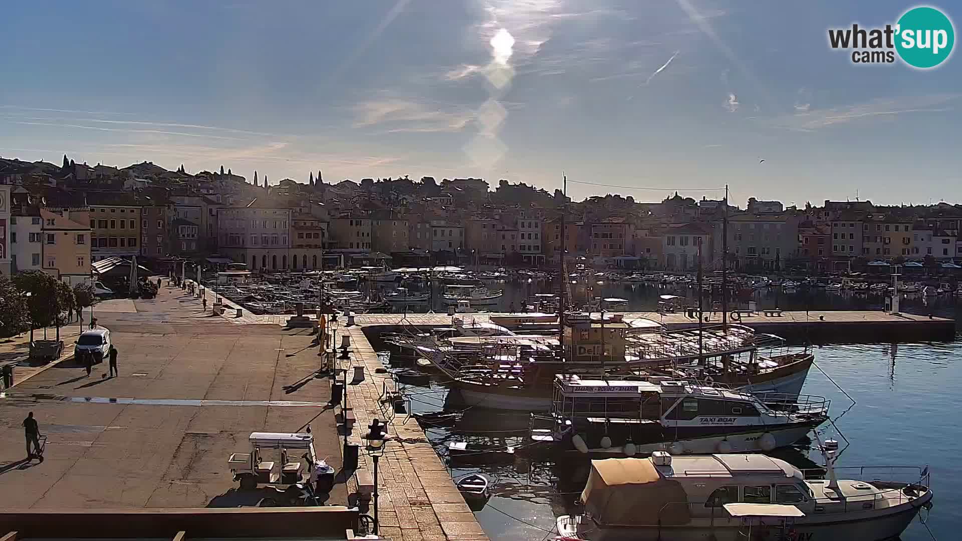 Promenade e marina en Rovinj