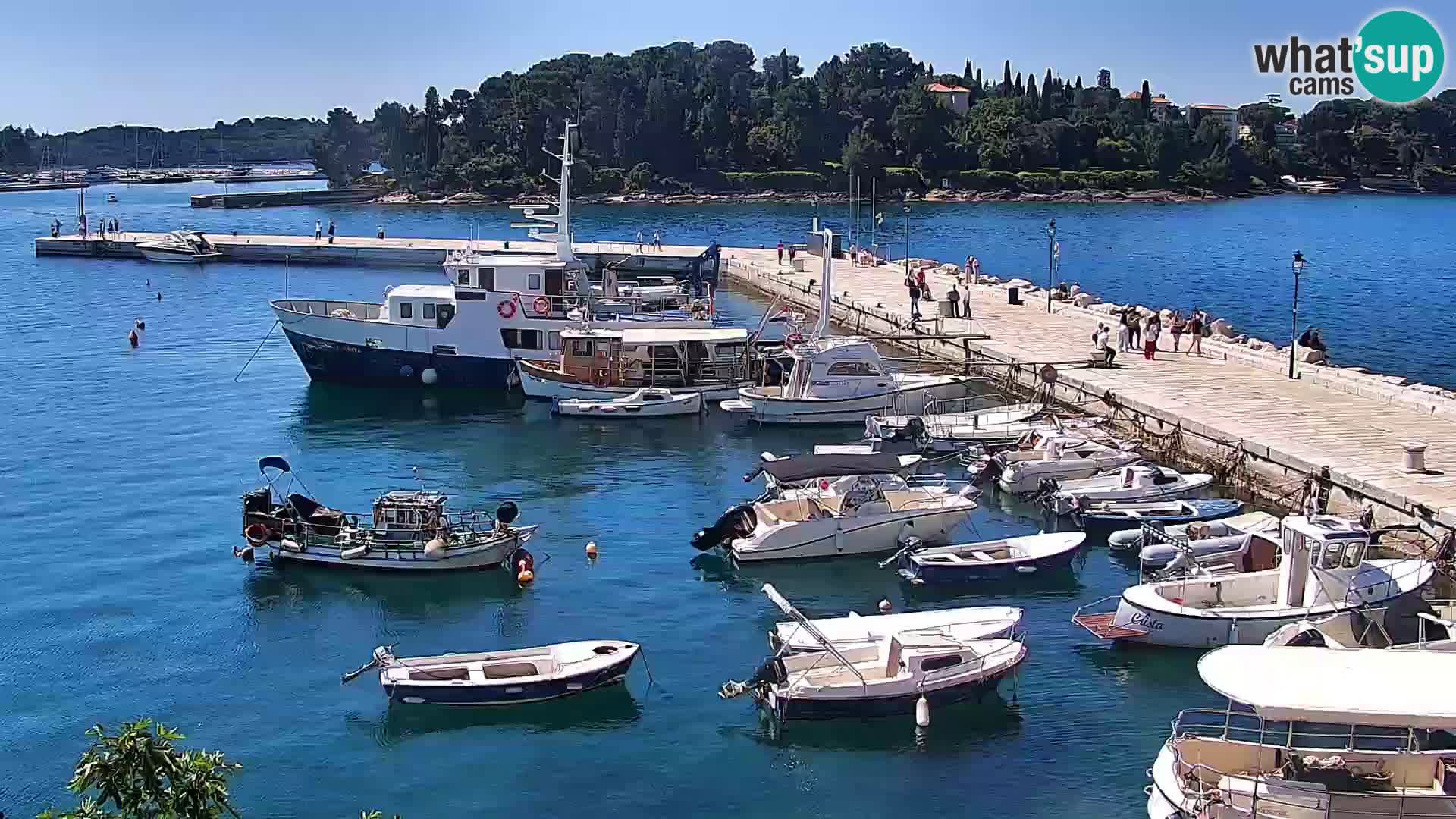 Promenade e marina a Rovinj