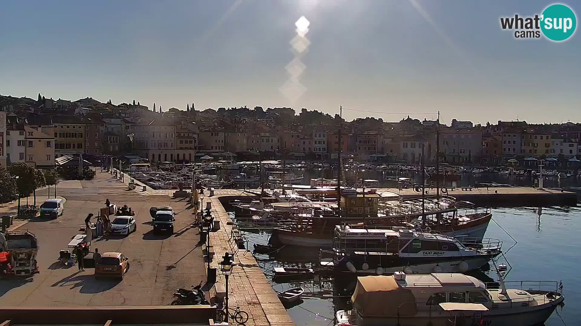 Promenade e marina a Rovinj