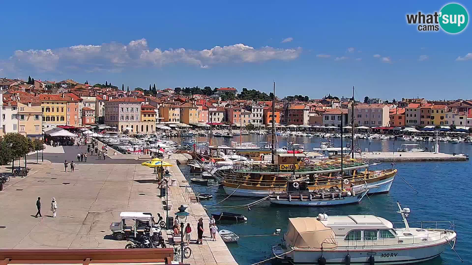 Promenade e marina a Rovinj