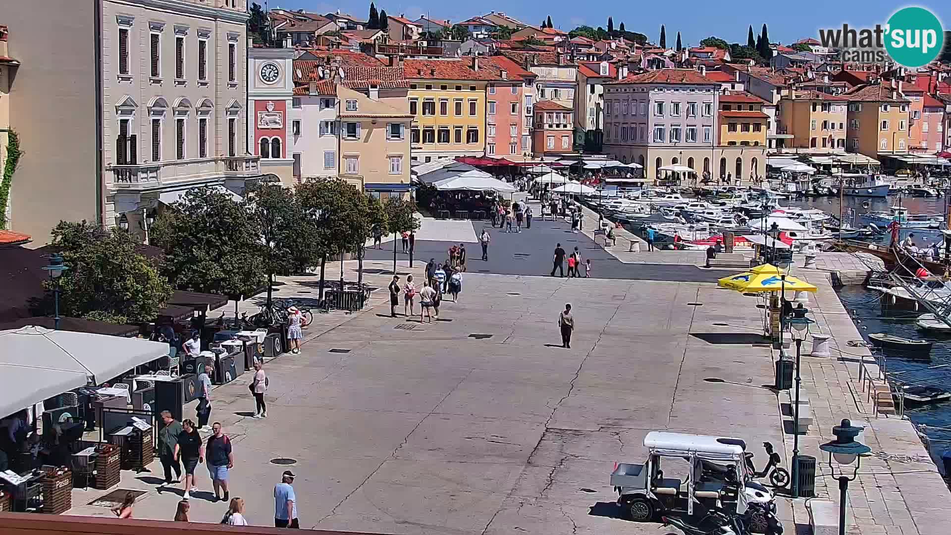 Promenade e marina en Rovinj
