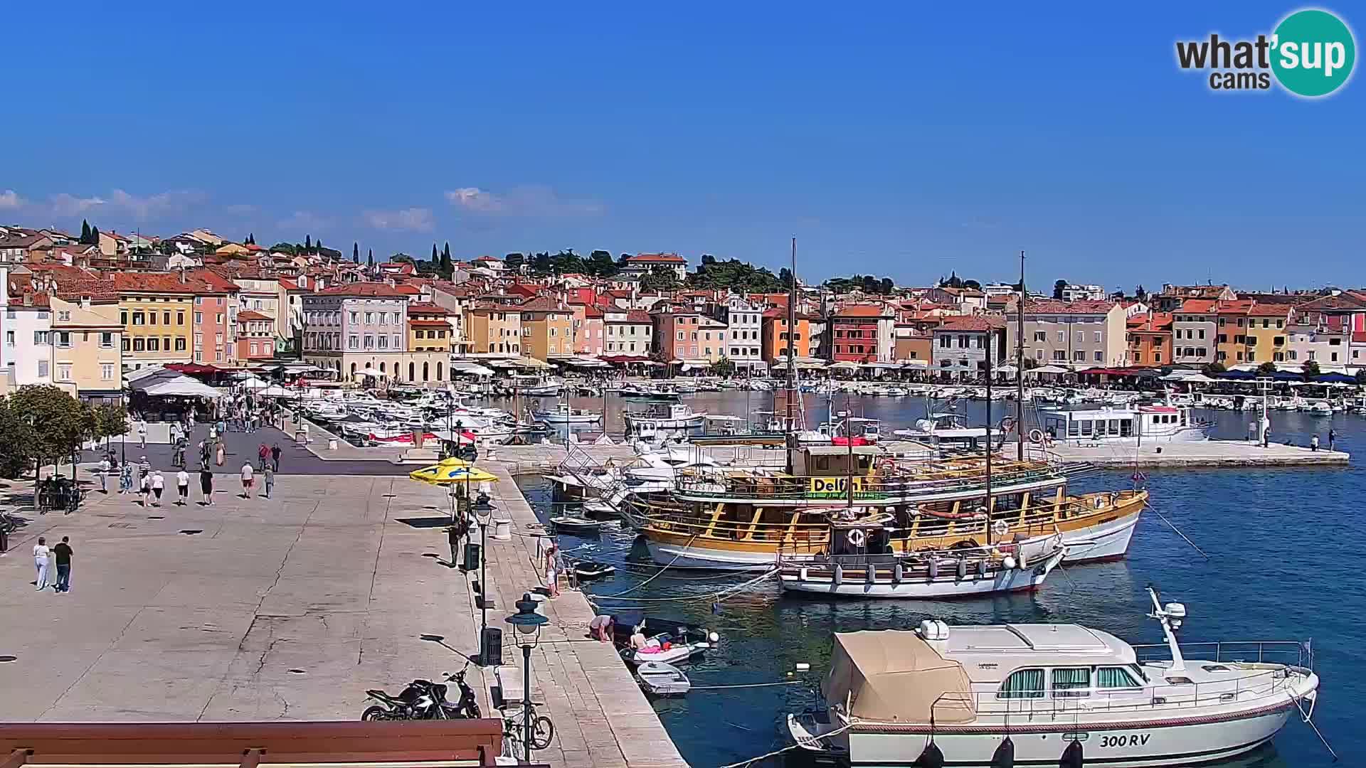 Promenade e marina a Rovinj