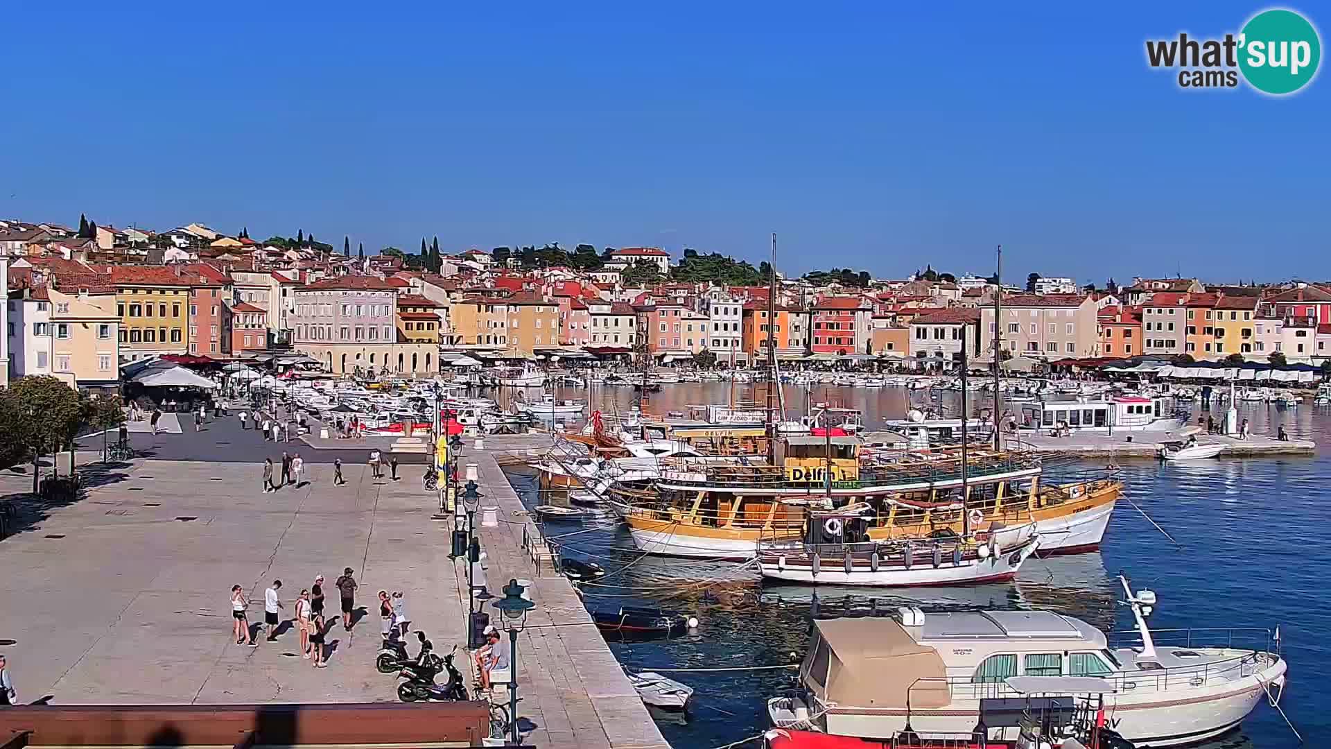 Promenade e marina a Rovinj