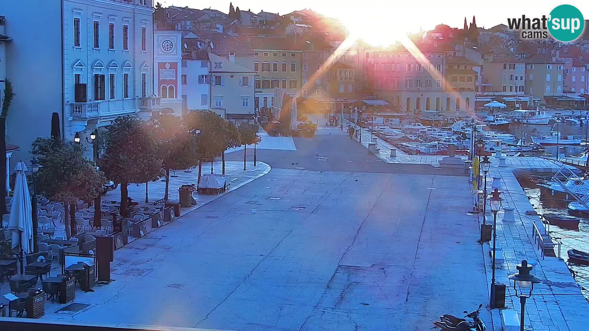 Promenade e marina a Rovinj