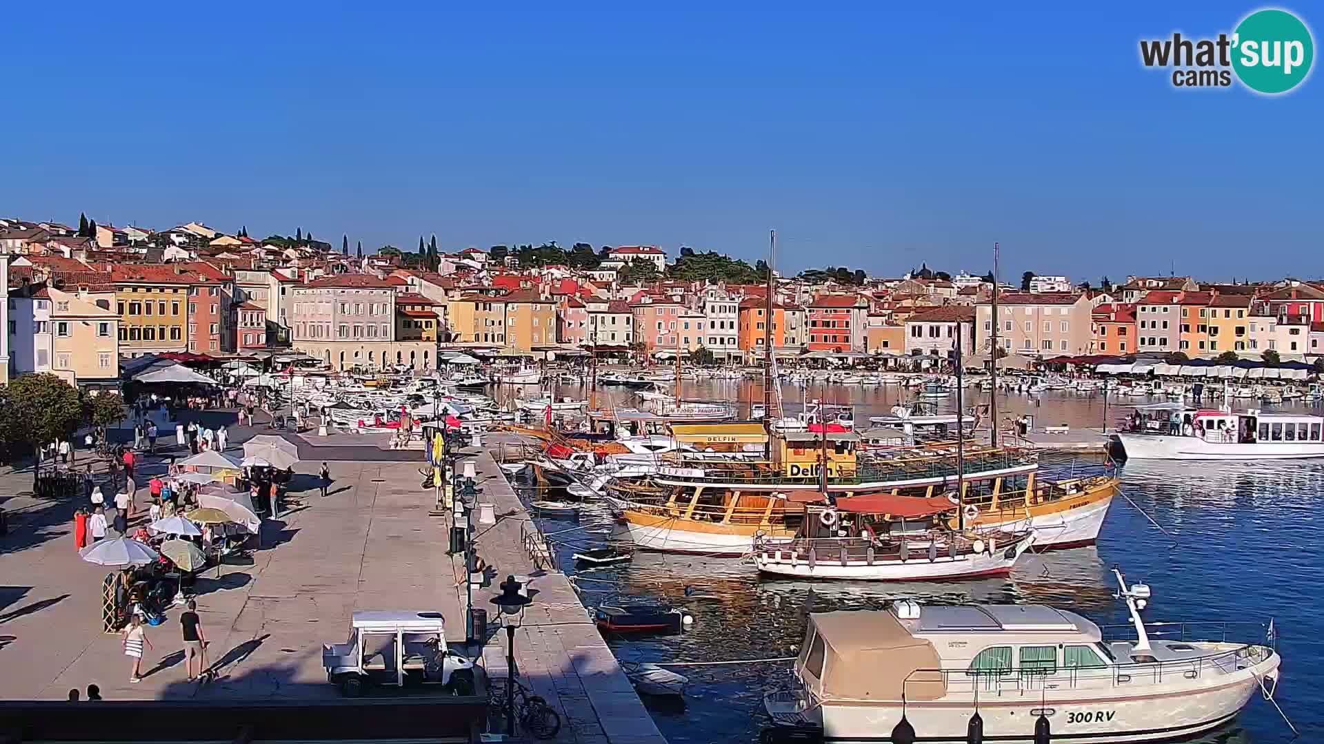 Spletna kamera Rovinj promenada in marina | Rovinj Vreme