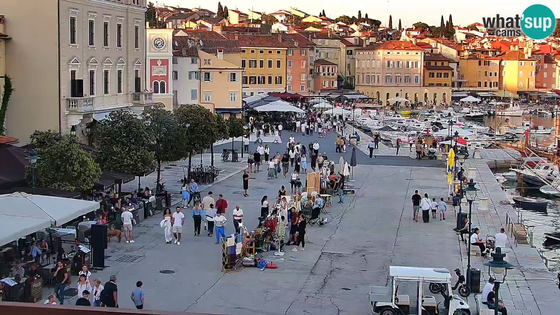 Promenade e marina a Rovinj