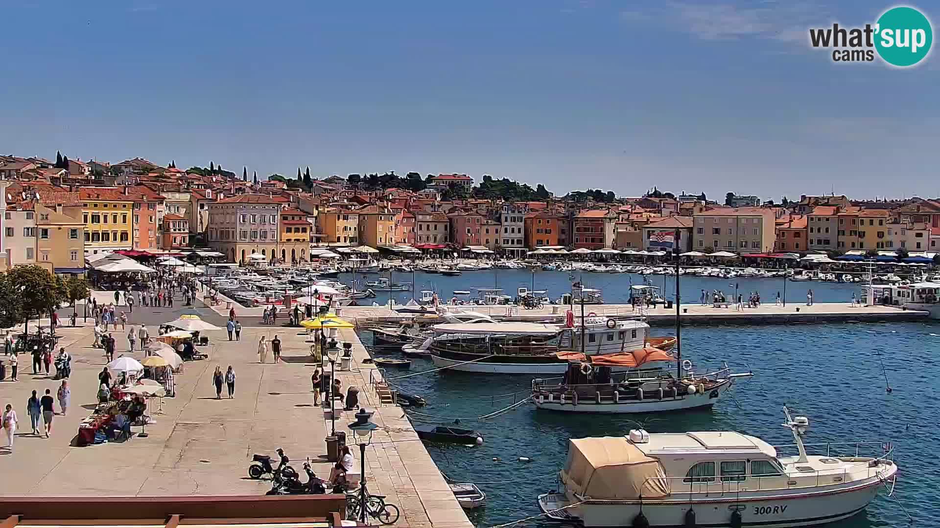 Promenade e marina en Rovinj