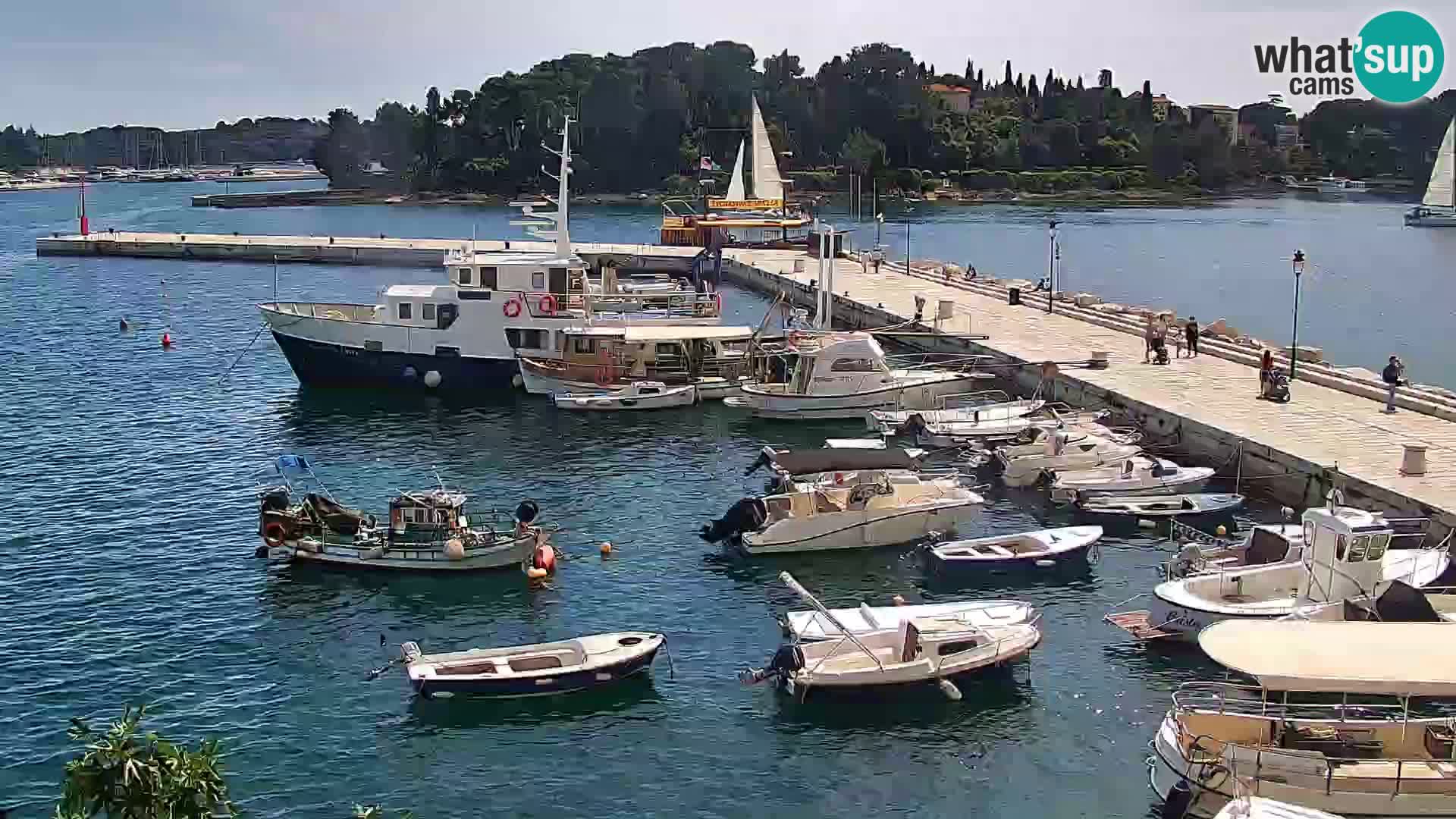 Promenade e marina a Rovinj