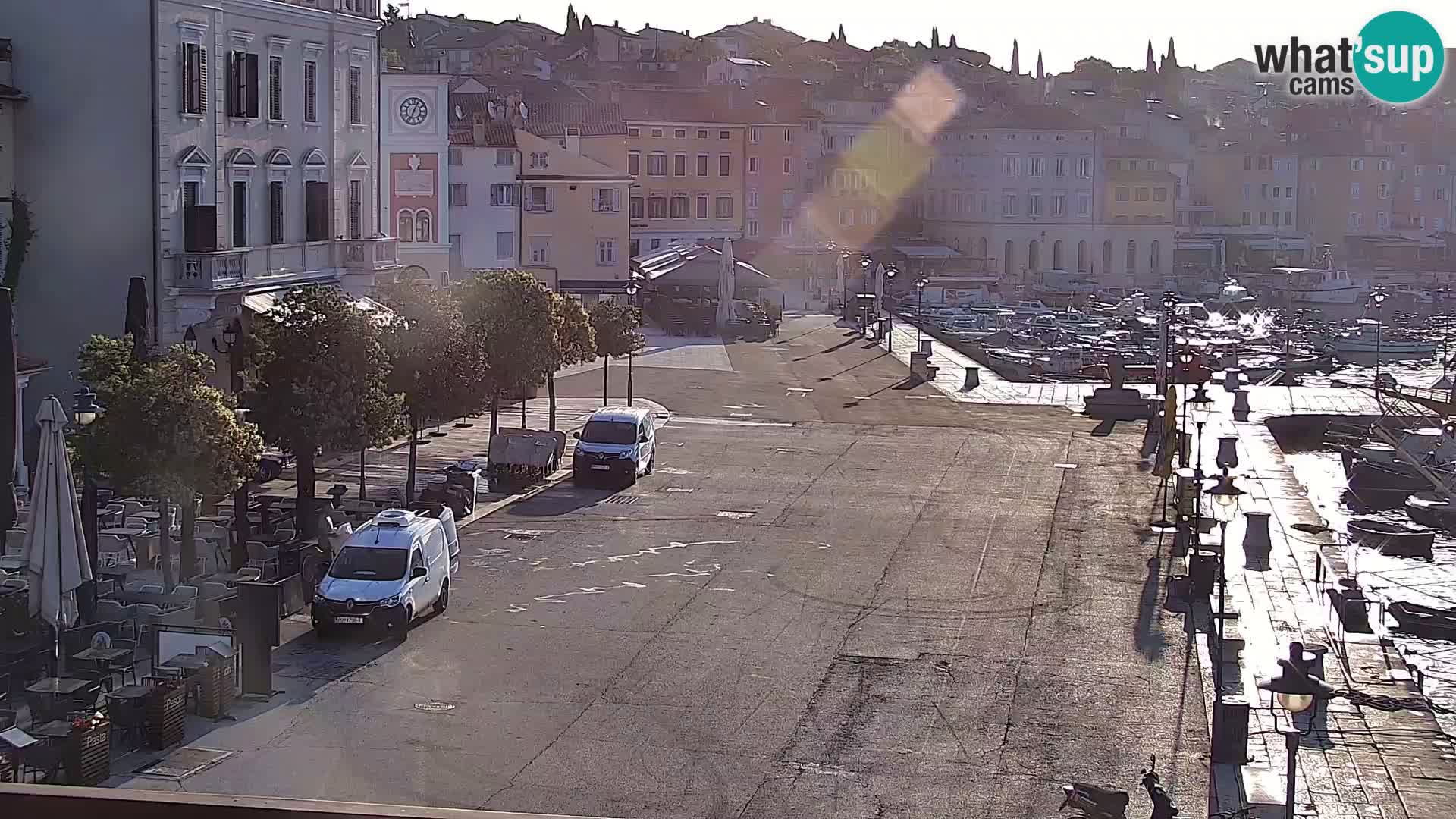 Promenade e marina en Rovinj