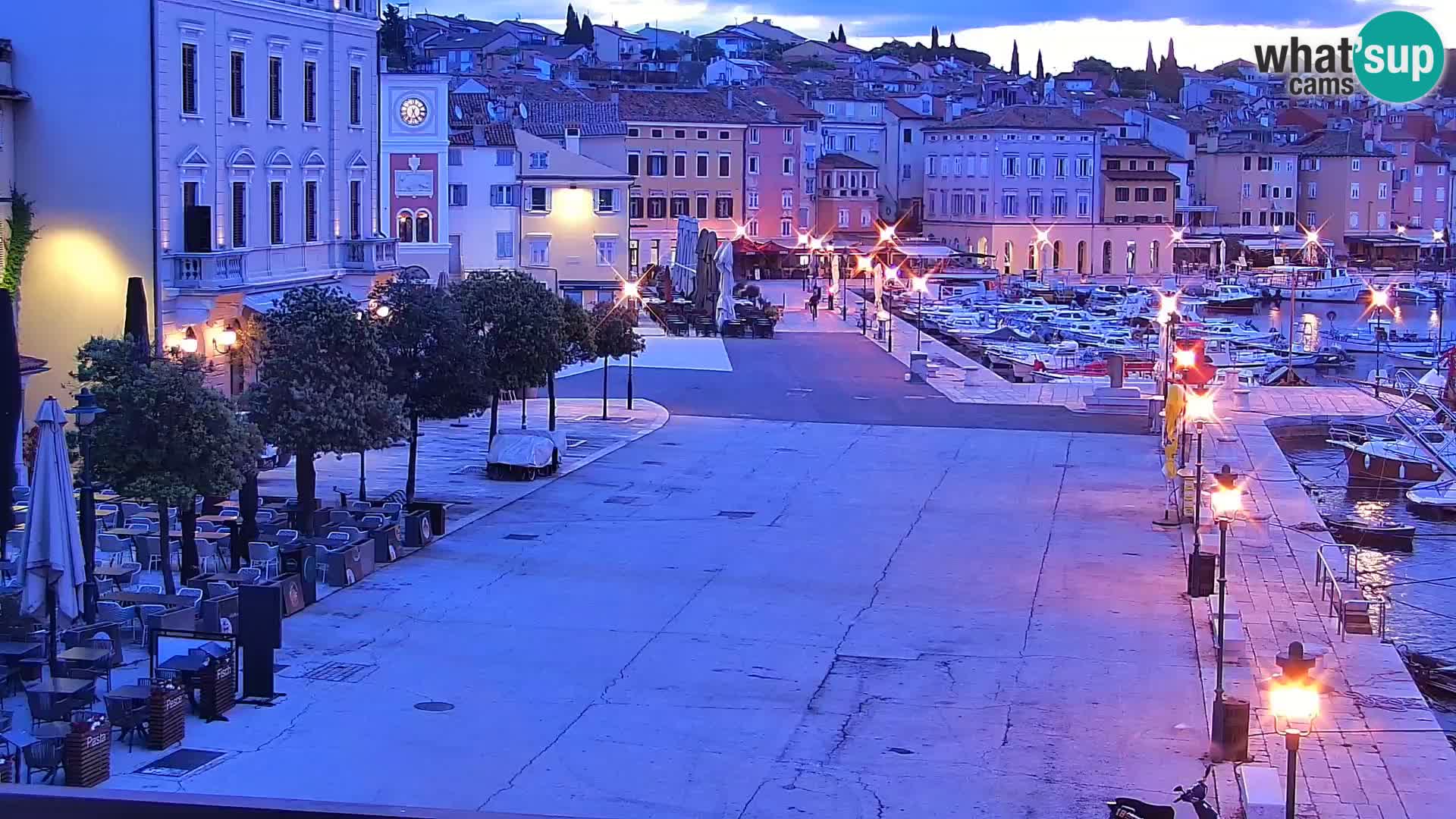 Promenade e marina en Rovinj
