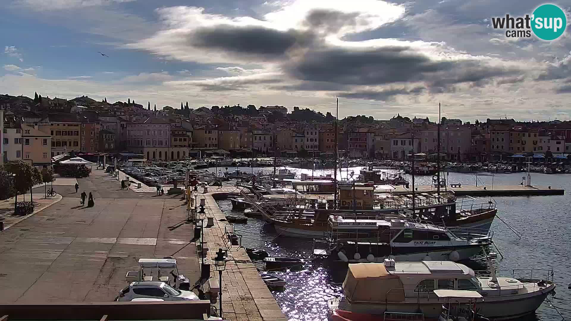 Promenada in marina v Rovinju
