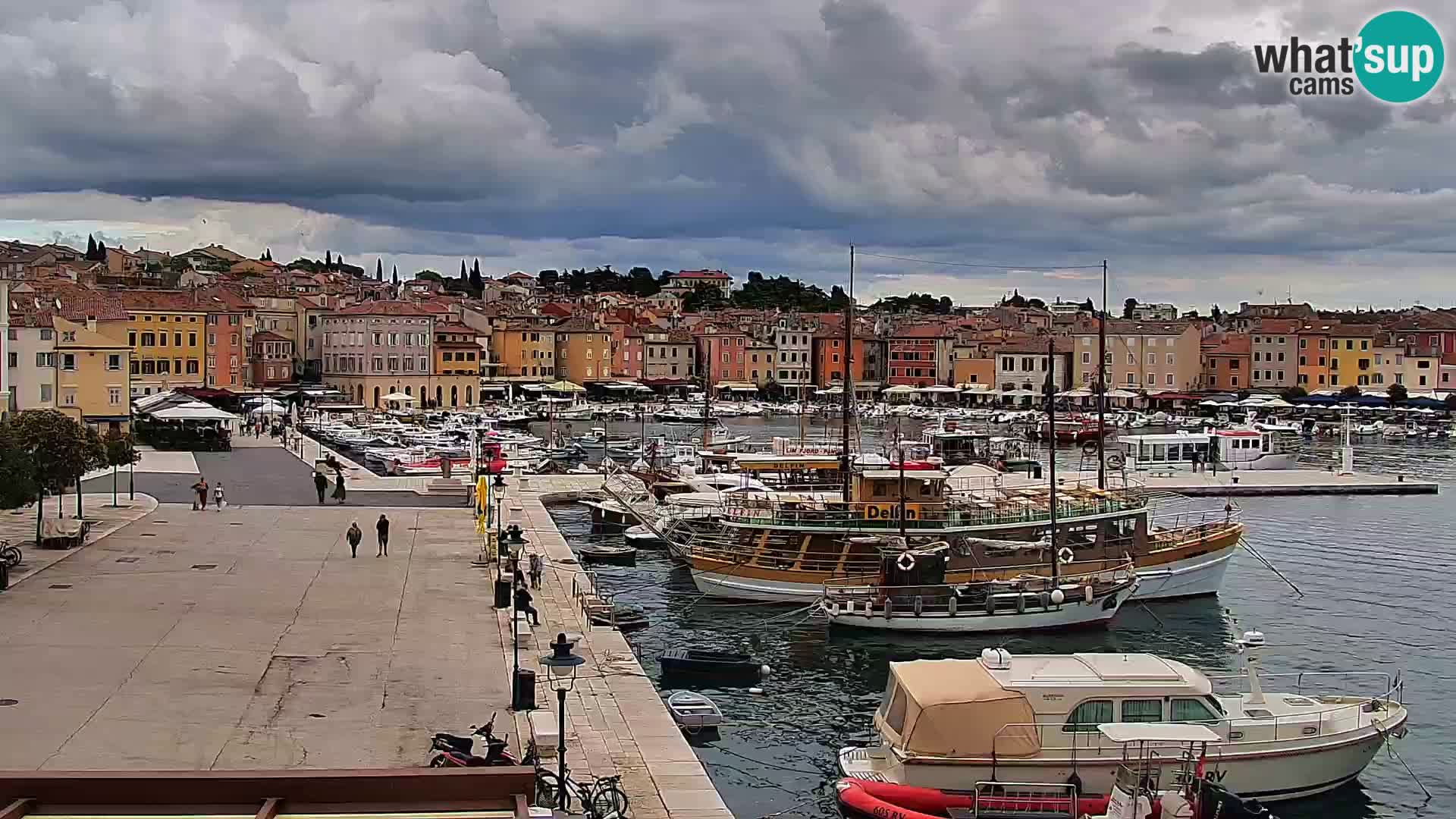 Promenade e marina a Rovinj