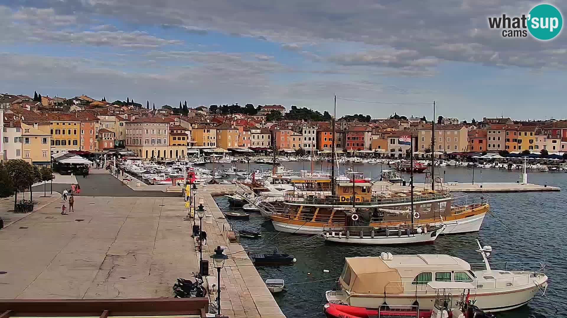 Promenade e marina a Rovinj