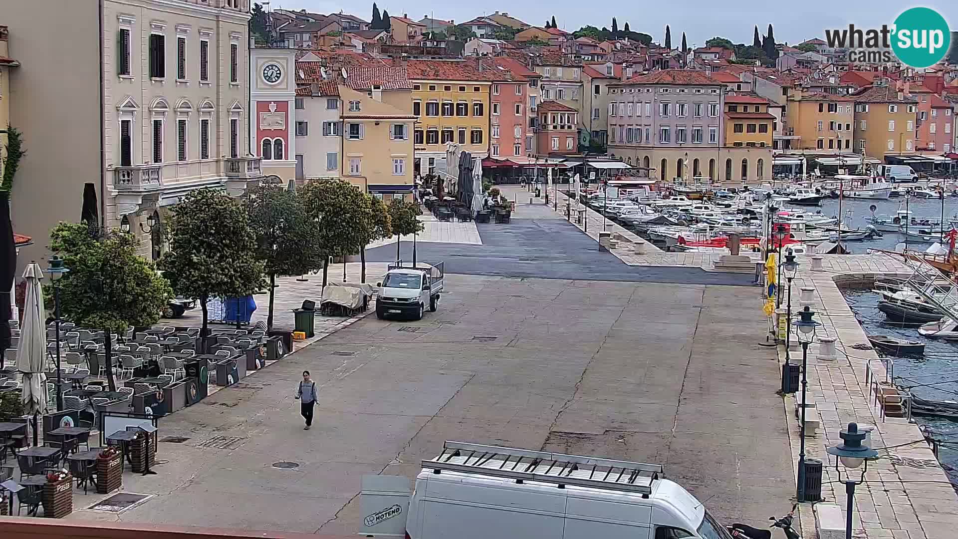 Promenade e marina a Rovinj