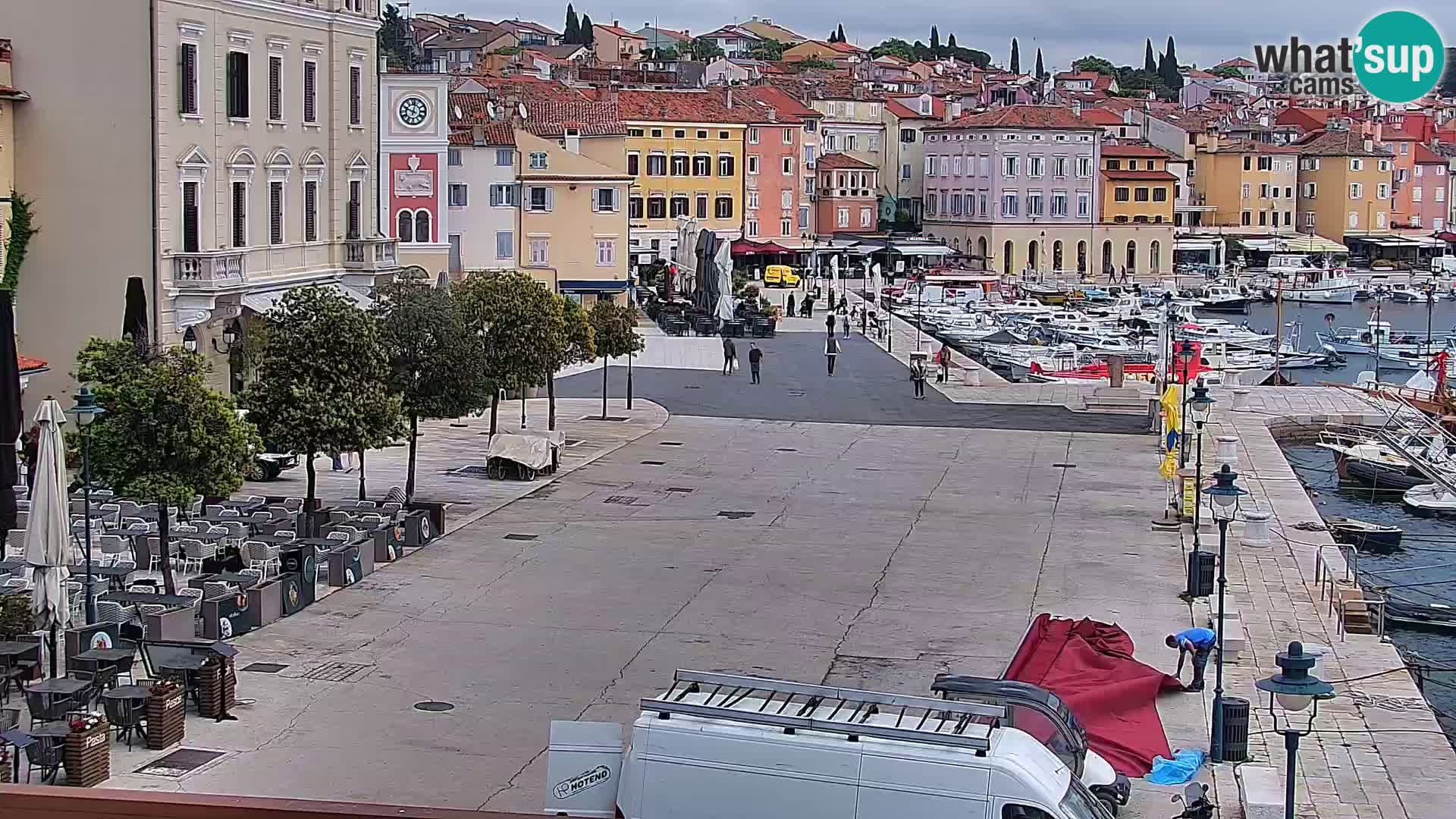 Promenade e marina a Rovinj