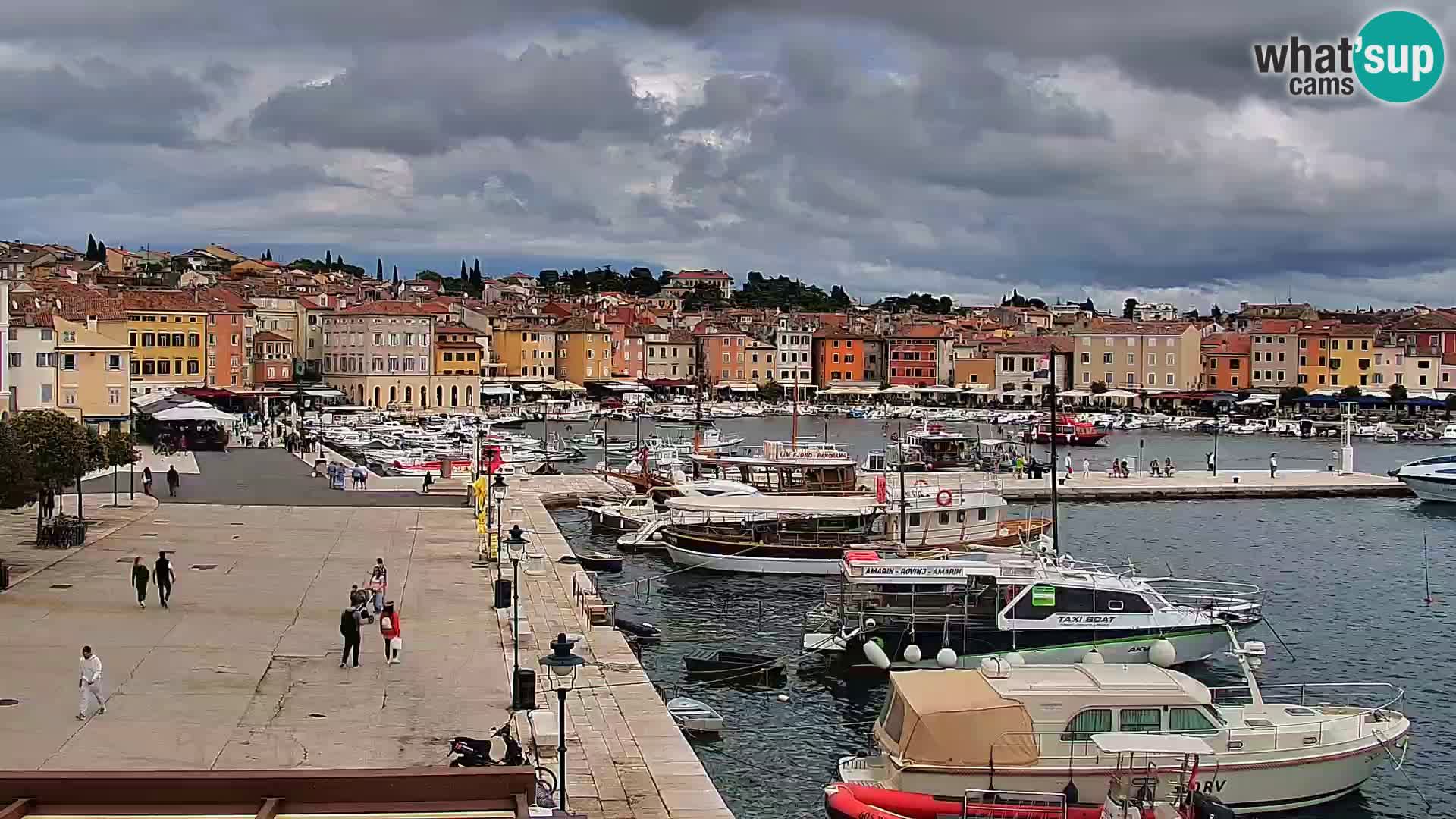 Promenade e marina a Rovinj