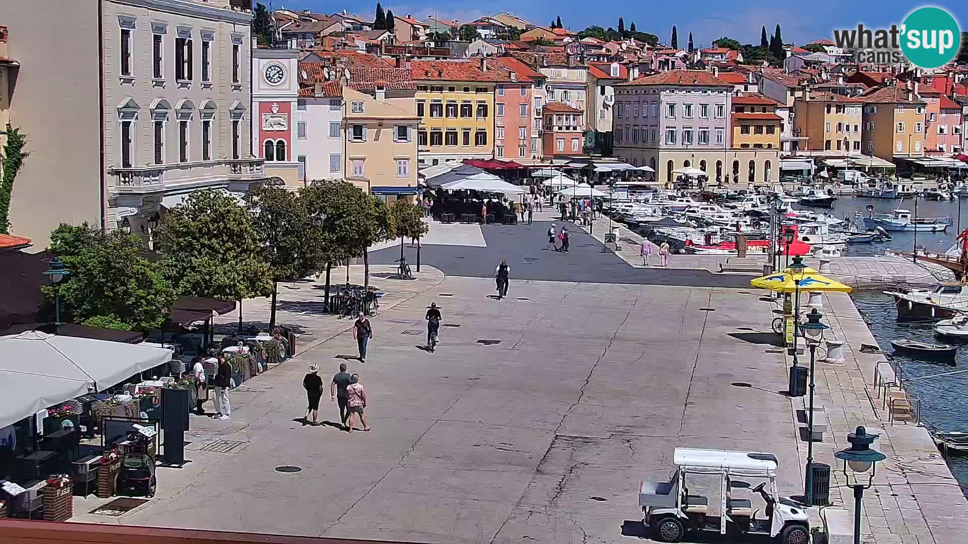 Promenade e marina en Rovinj